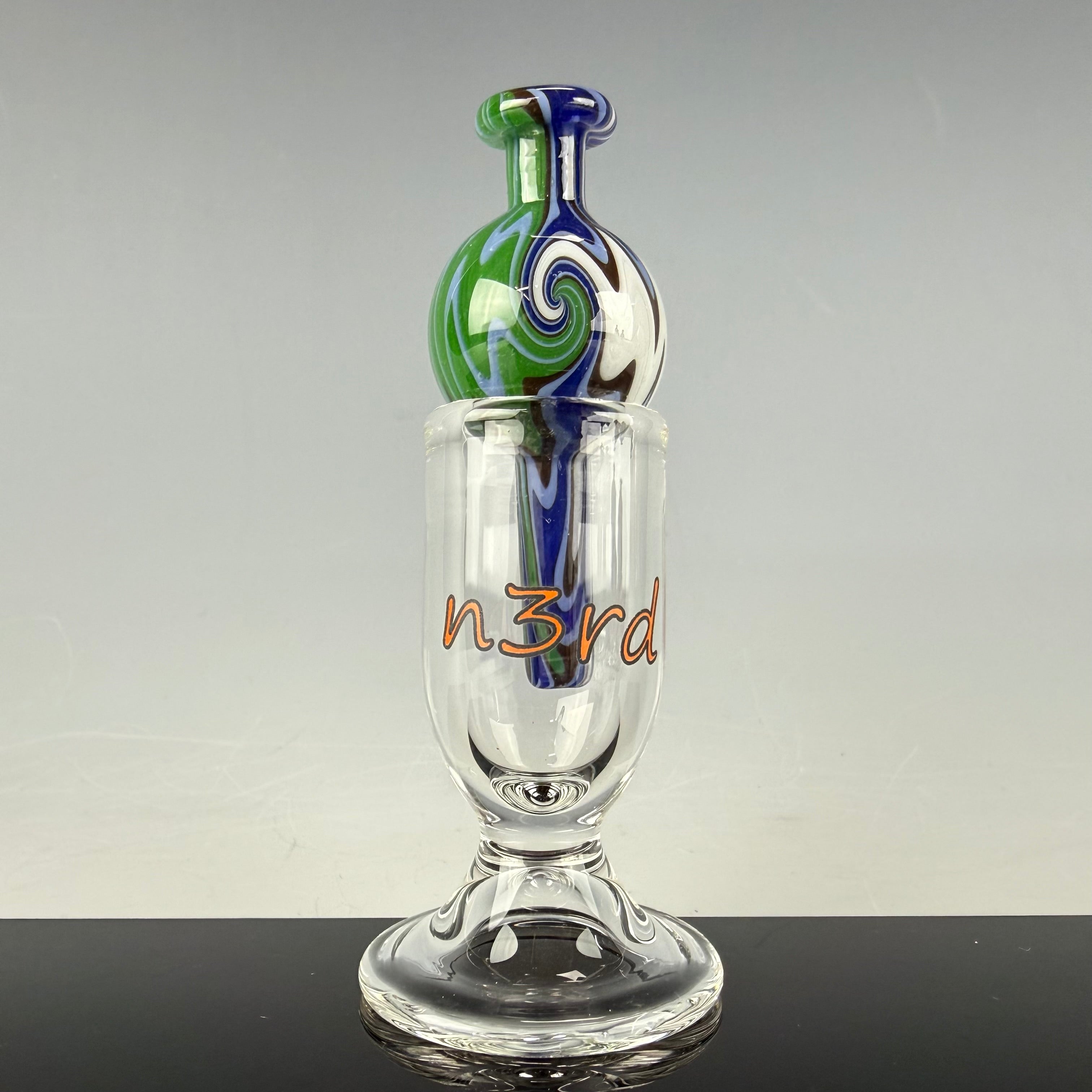 Wig Wag Bubble Cap W/ Stand by N3rd Glass