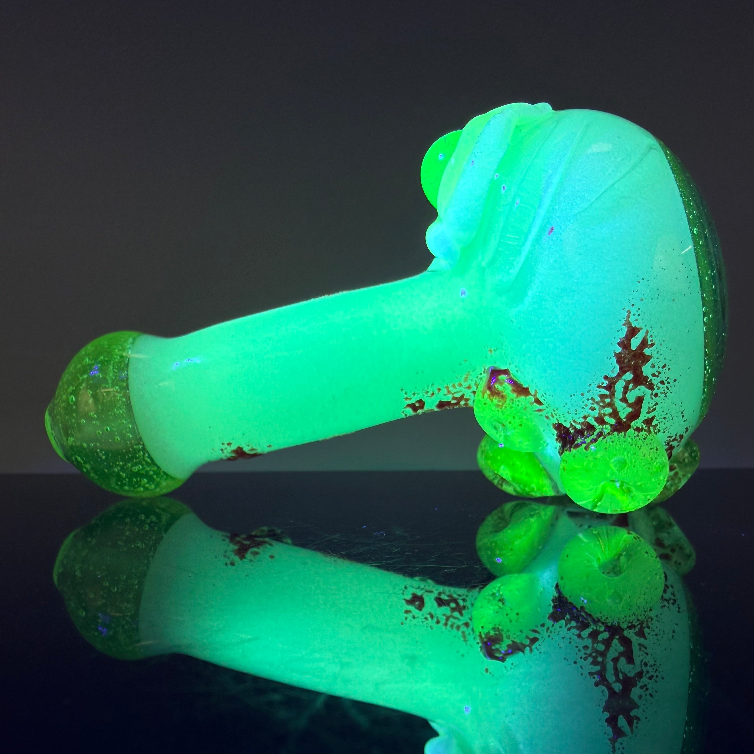 UV Reactive/Glow in the Dark Heady Sectional Spoon by Outland Glass