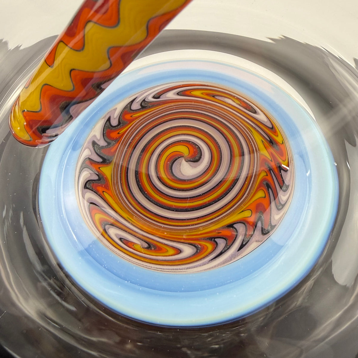 "Ghost" Sectional 16" Wig Wag Beaker by OJ Flame