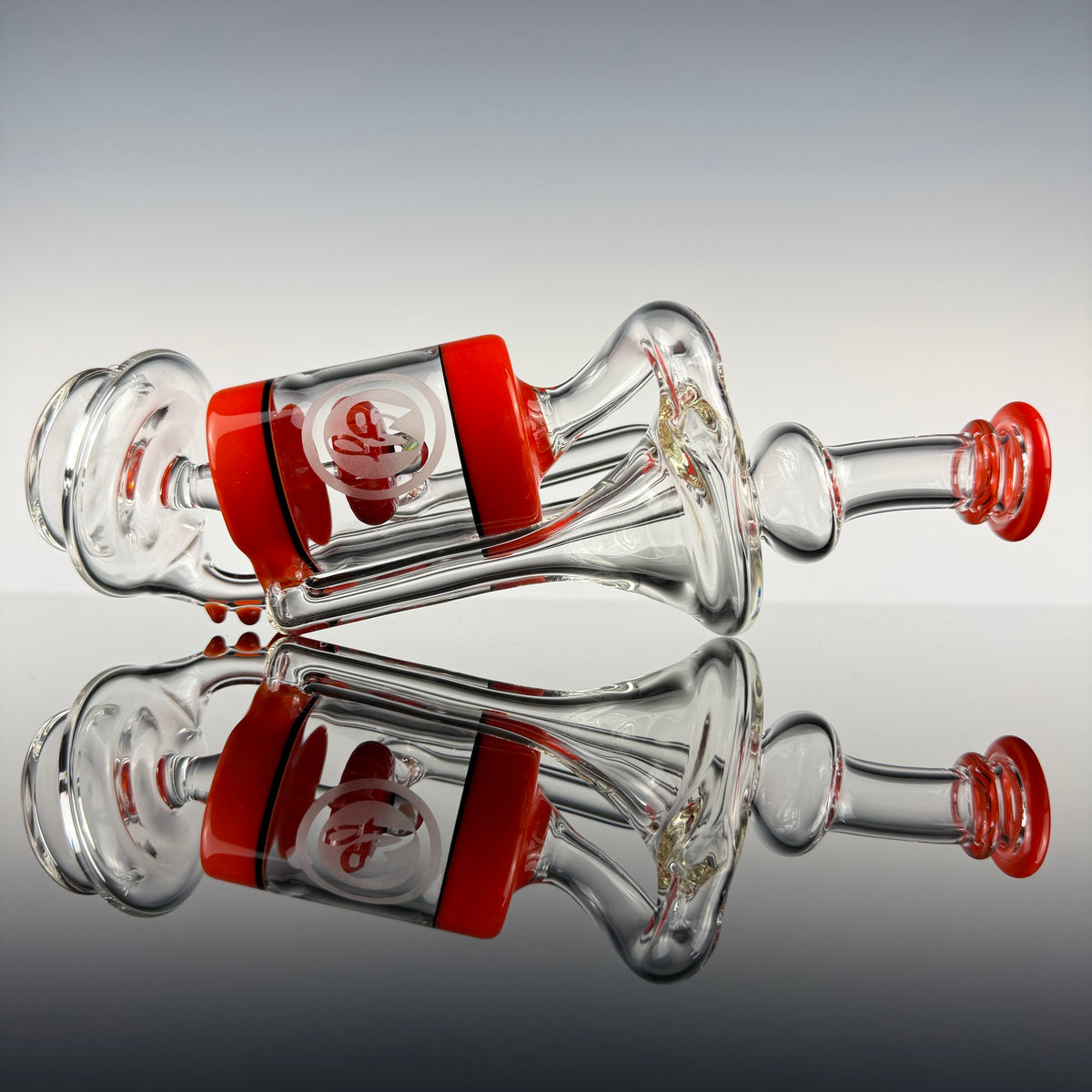 "Burnt Orange" Opal Perc Recycler Puffco Top by OJ Flame