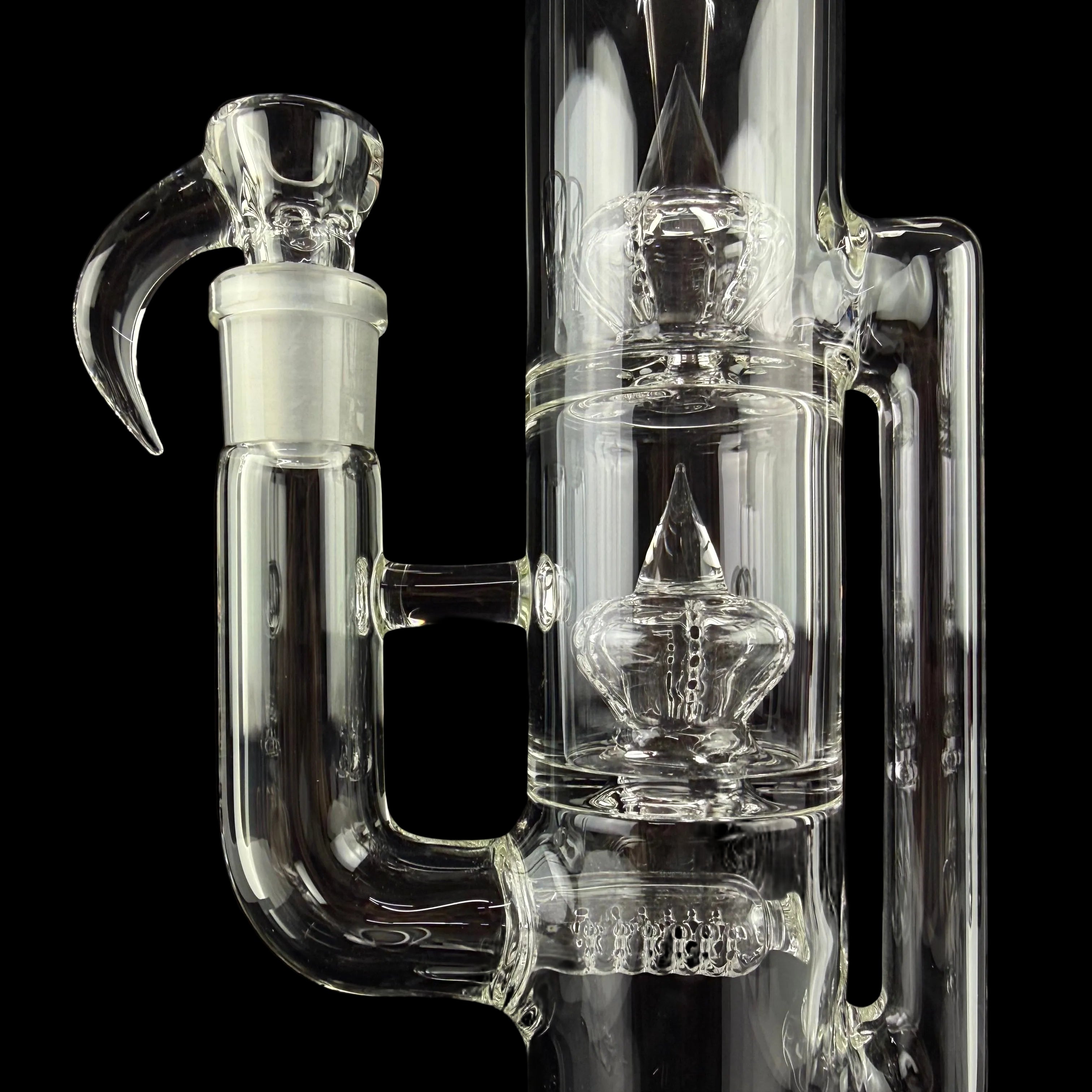 Treecycler - Stemline 15mm 6 Cut DownGrid to Imp to Imp + Splashguard by Sovereignty Glass