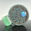 "Agave" Sandblasted Pendant by GlassMaze