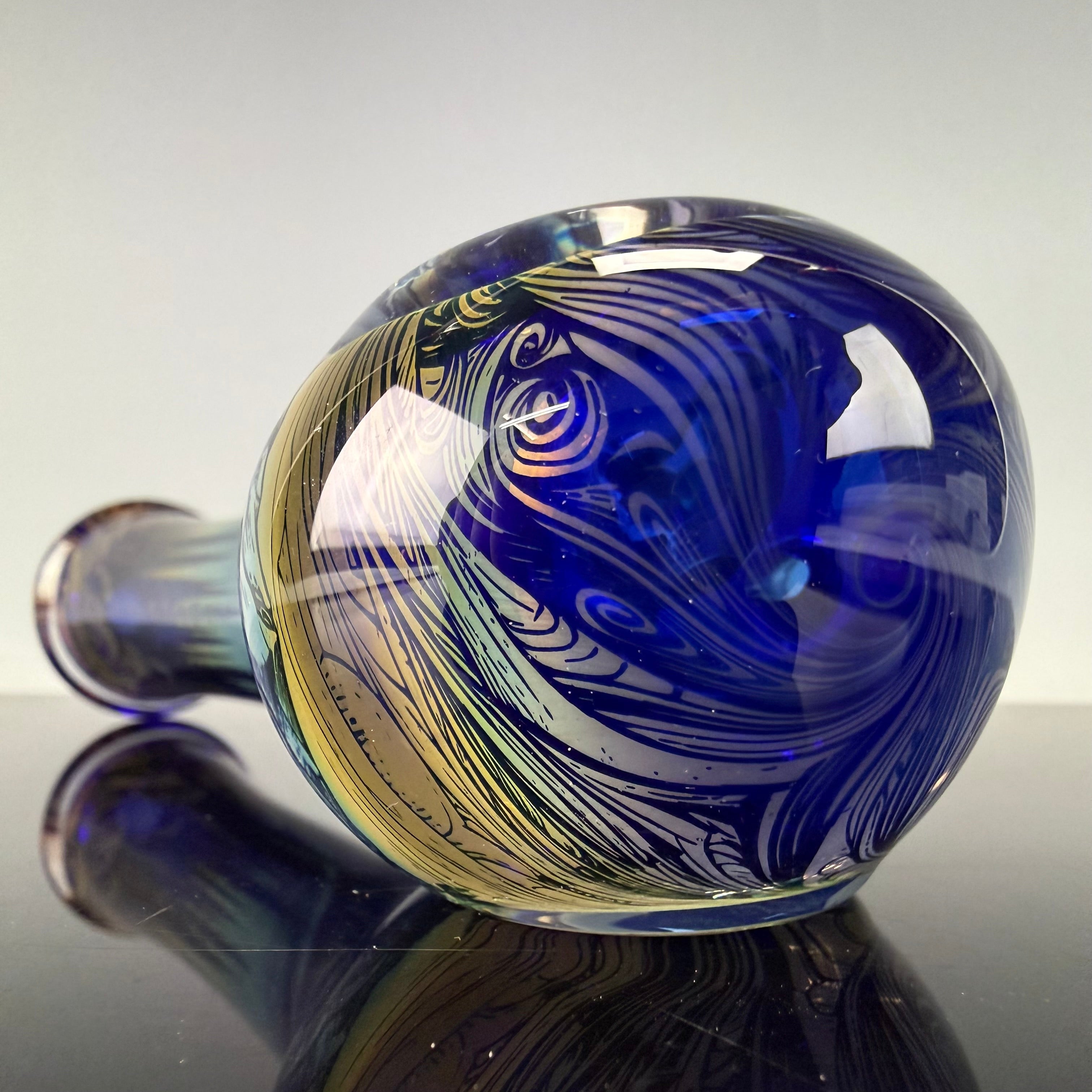 "Tahoe" Laser Etched Handpipe by Elevator Glass