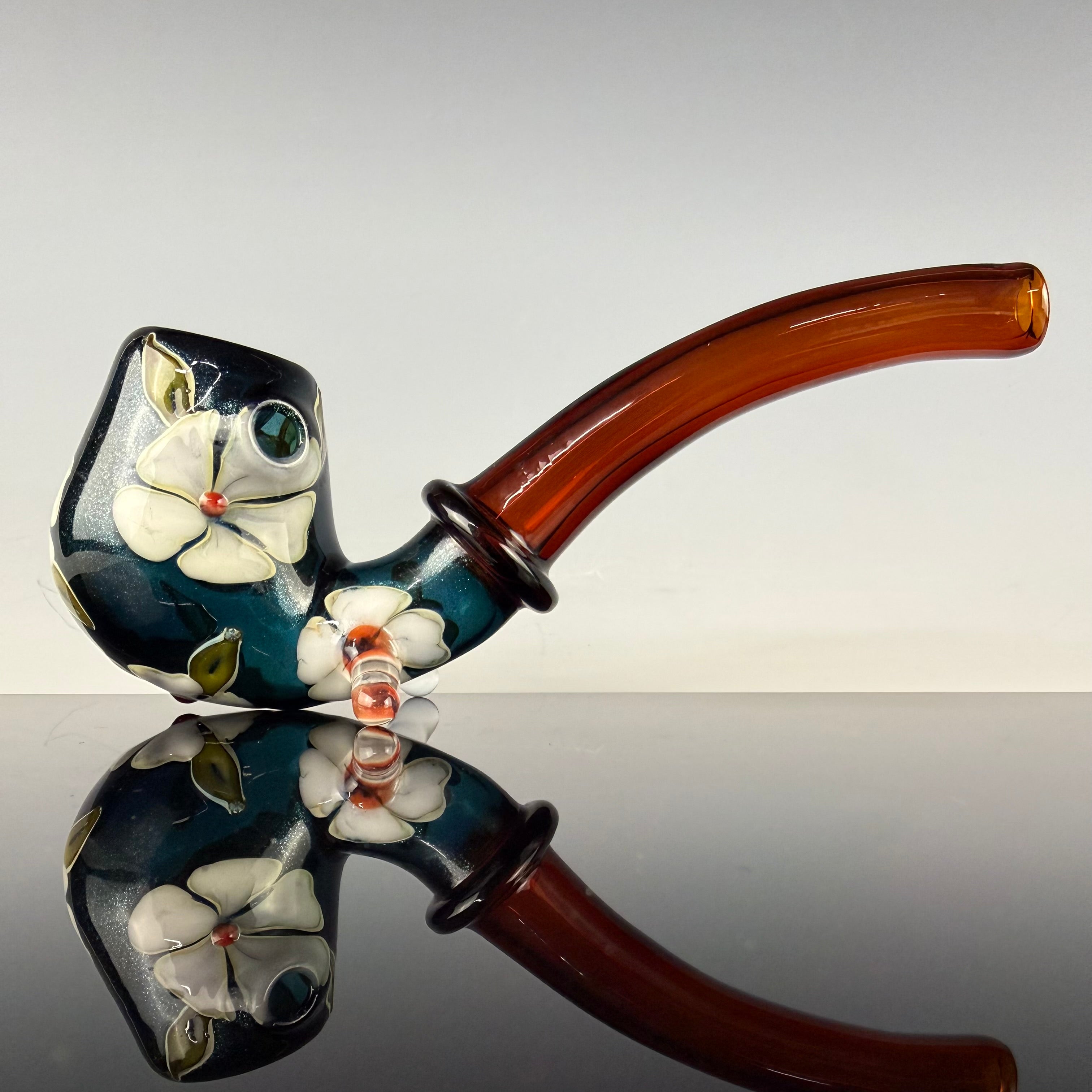 Blue Stardust "Floral" Sherlock by Sarita Glass