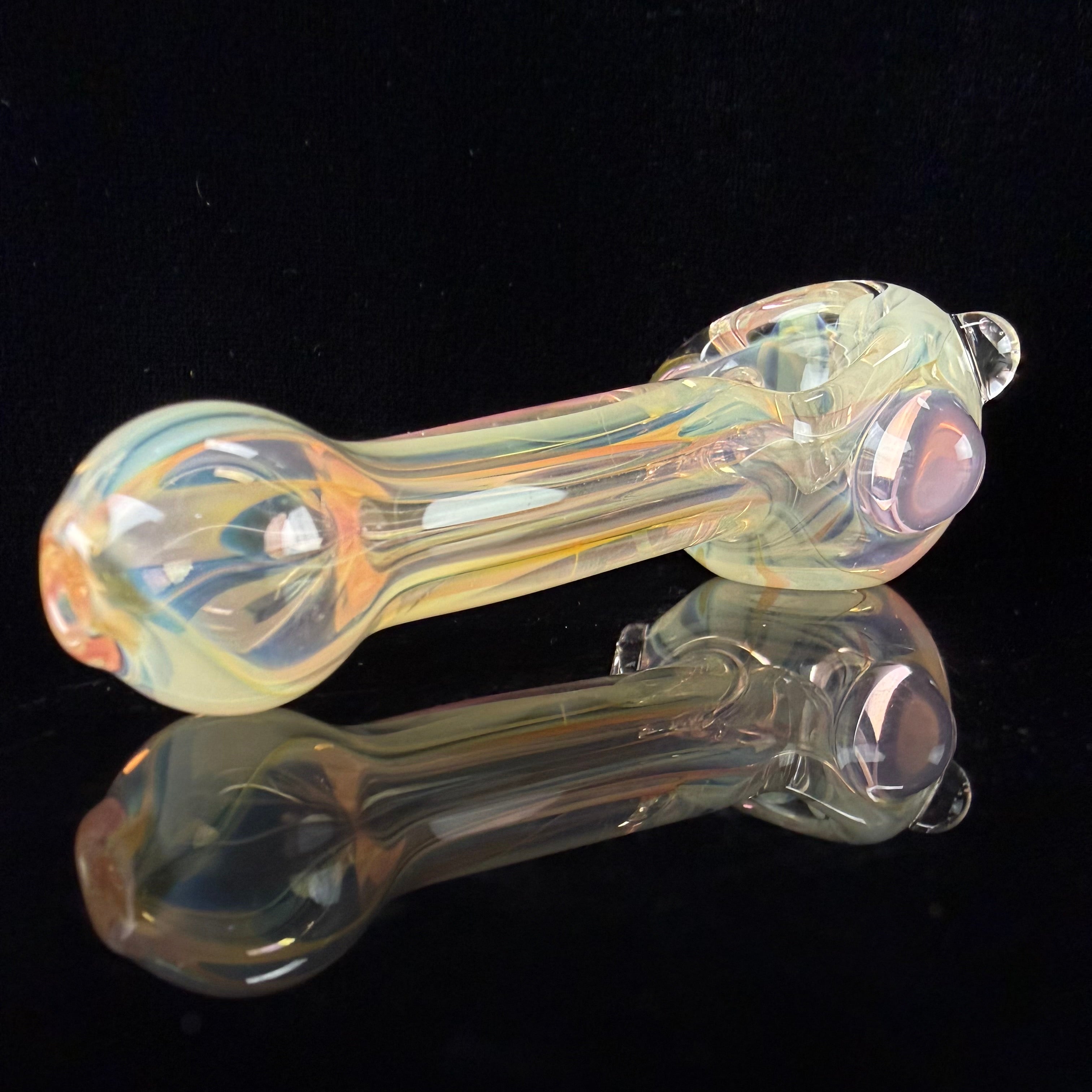 Mini Gold & Silver Fumed Handpipe by Carsten Carlile