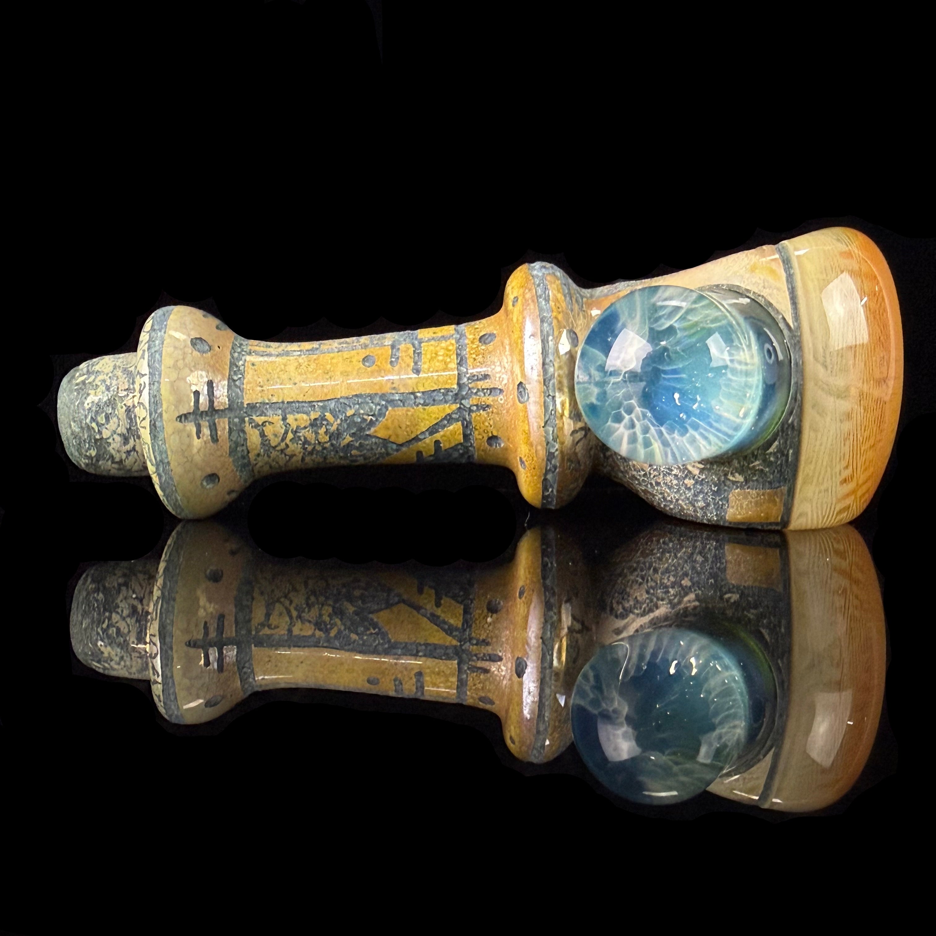 Hand Carved Handpipe by Corey Clark X OG Tubes