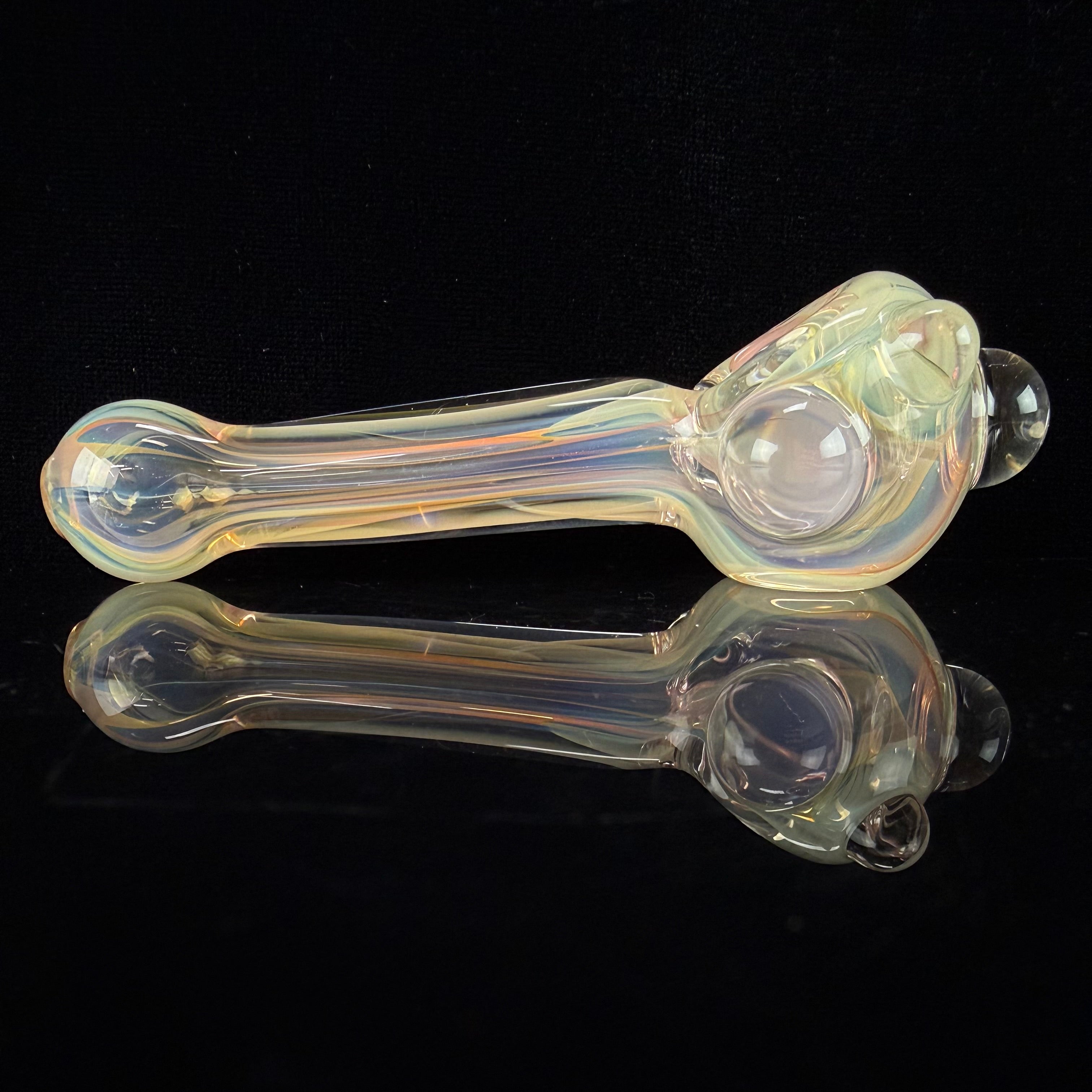 Mini Gold & Silver Fumed Handpipe by Carsten Carlile