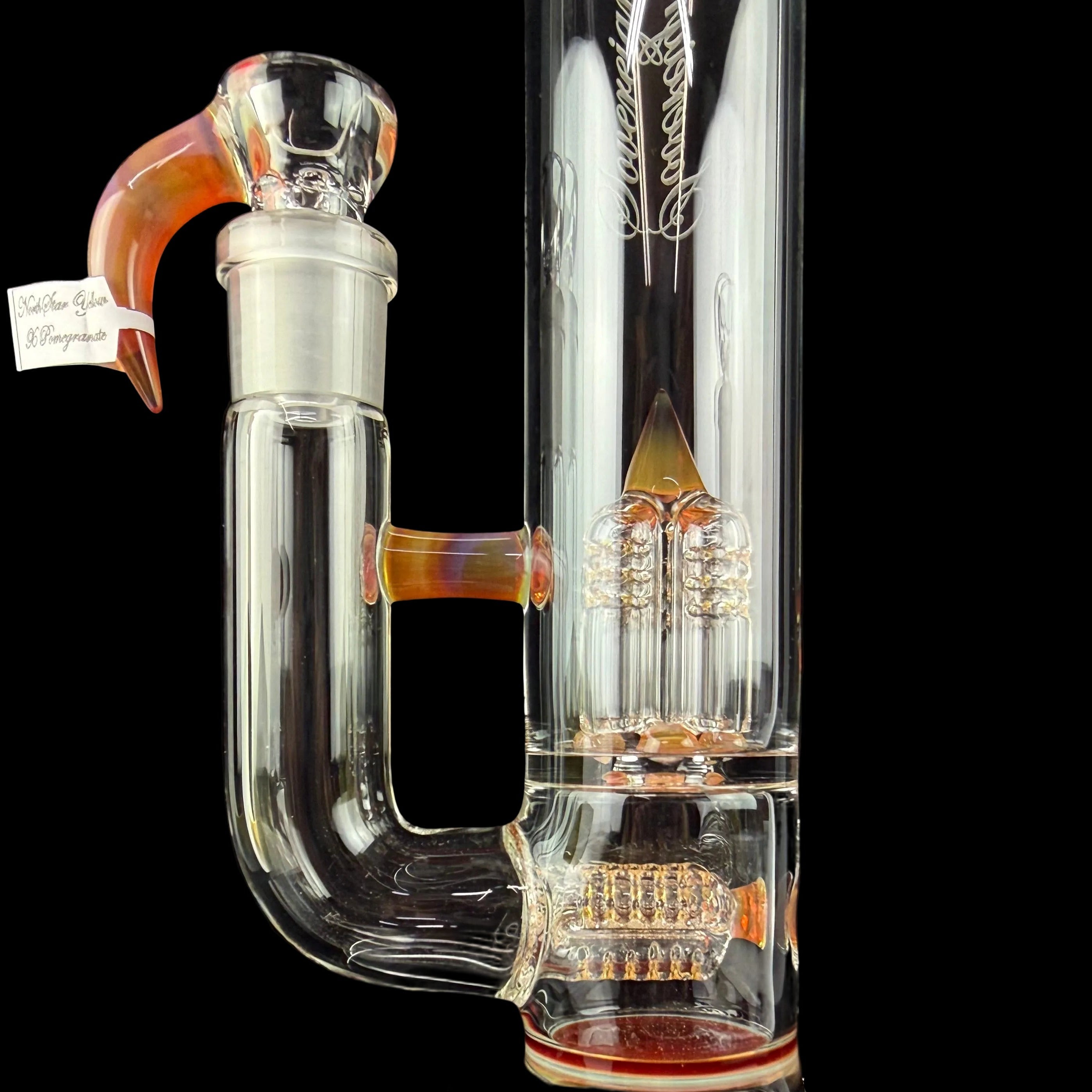 PA "NS Yellow X Pomegranate" 44 X 4 3 Line 9.5mm 6 Cut to Inv 4 by Sovereignty Glass