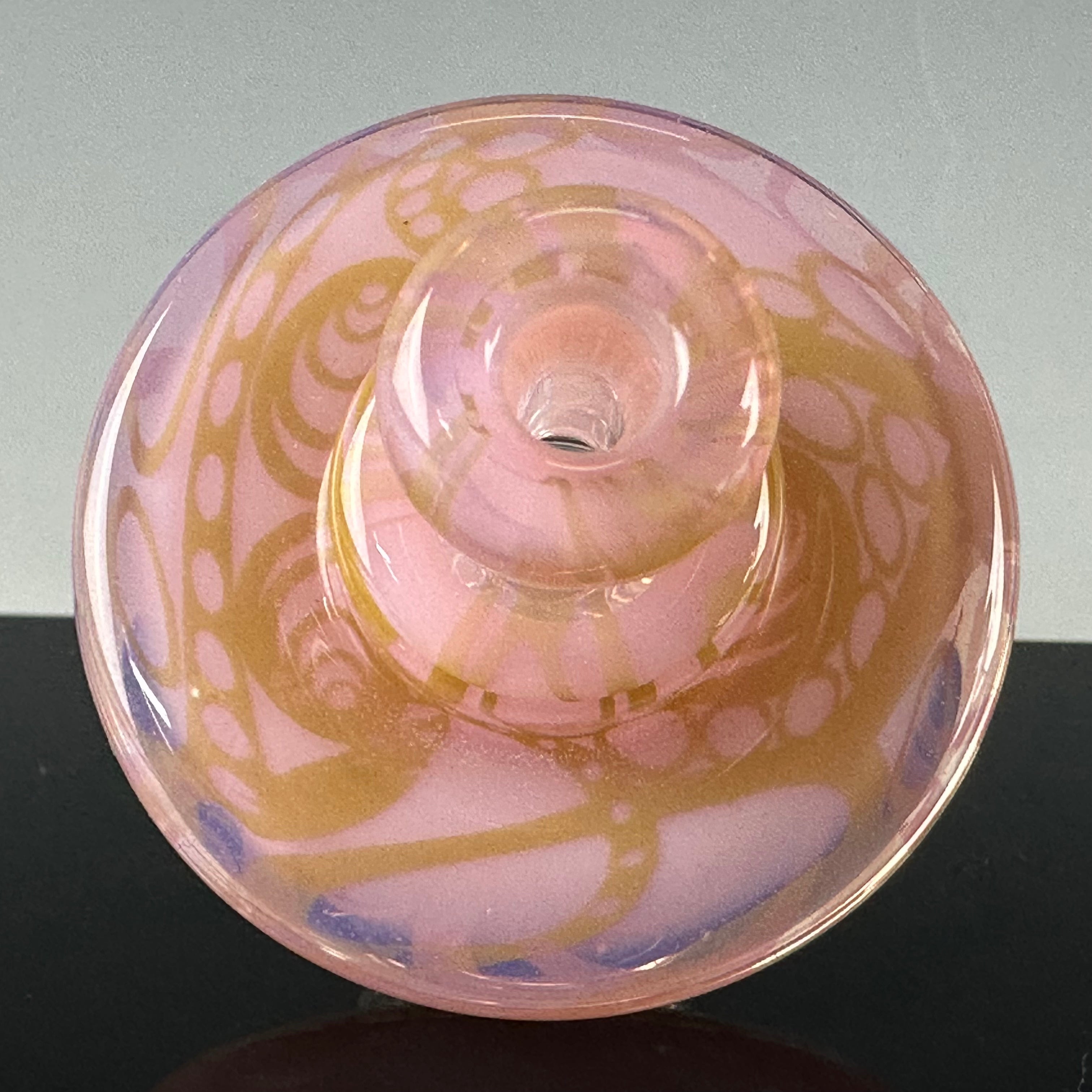"Gold Fume over Pink Slyme" Autospinner Carb Cap by El3ctroB