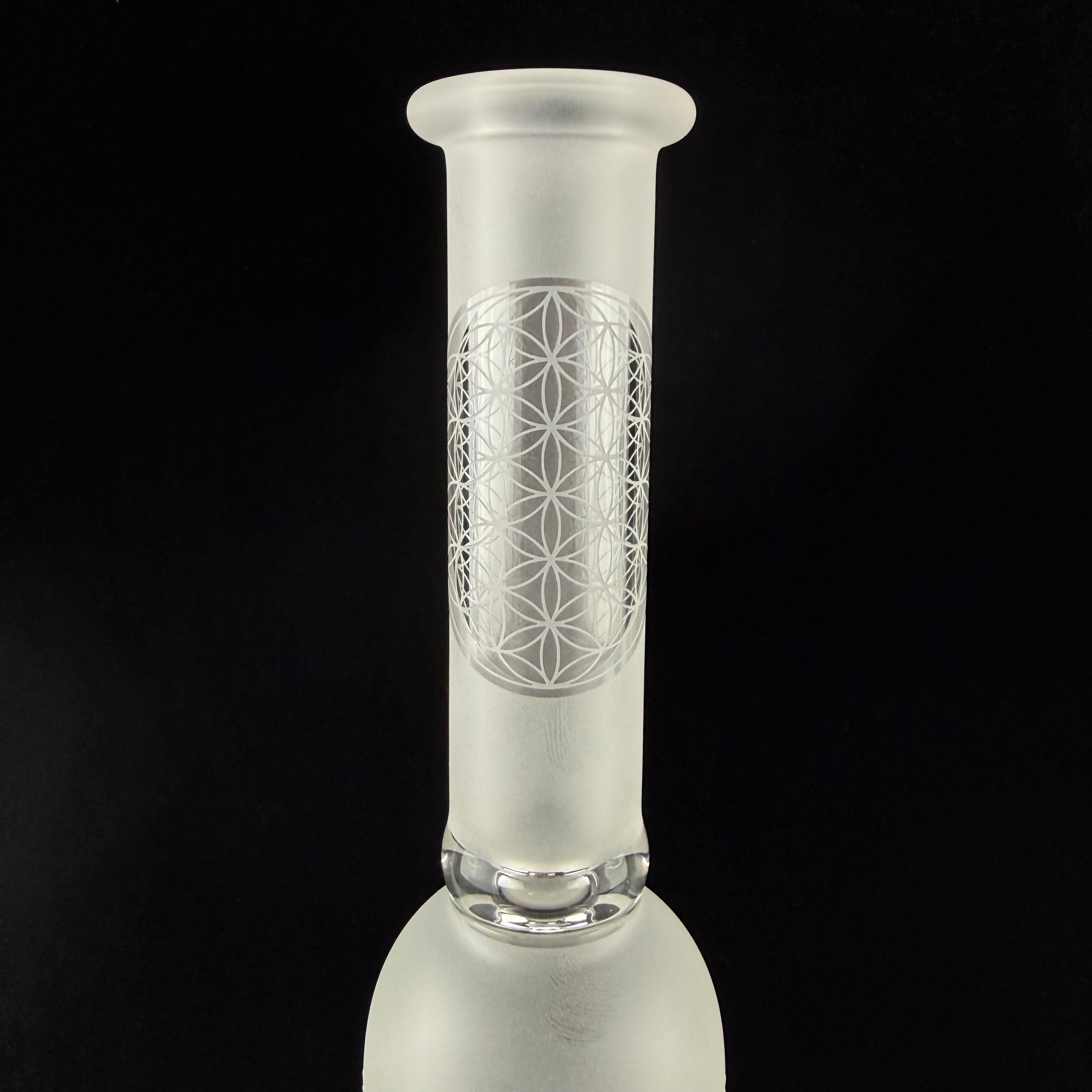 SOL-50 "Sacred G Etched" V3 Lace Sphere V3 by SOL Glassworks