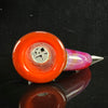 Full Accent "Amber Purple X Lava" 18mm Slide W/ Dank Woodworks Slide Stand by Sovereignty Glass