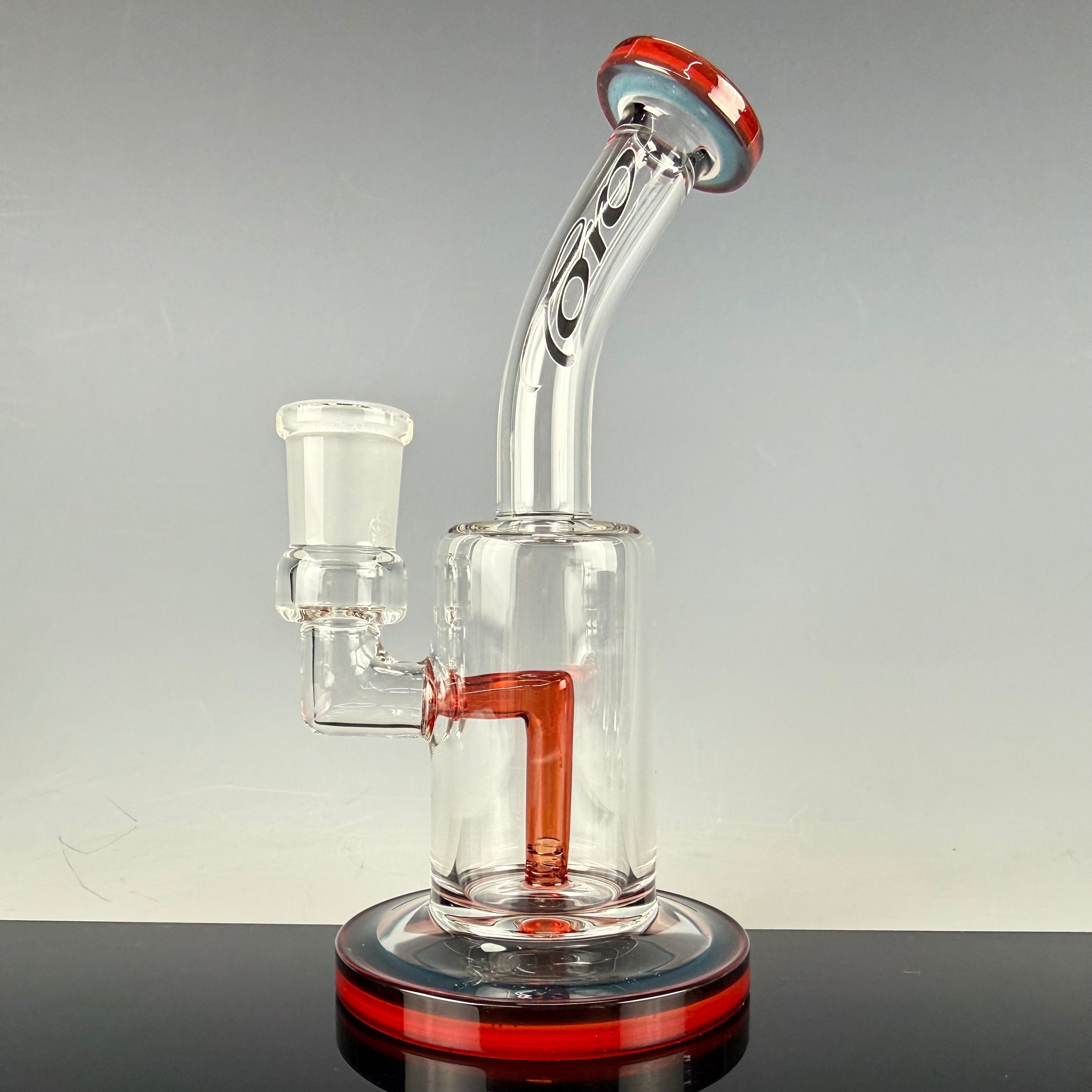 Single Mini Macro (Colored Foot & Mouthpiece) by Toro Glass