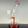 Single Mini Macro (Colored Foot & Mouthpiece) by Toro Glass