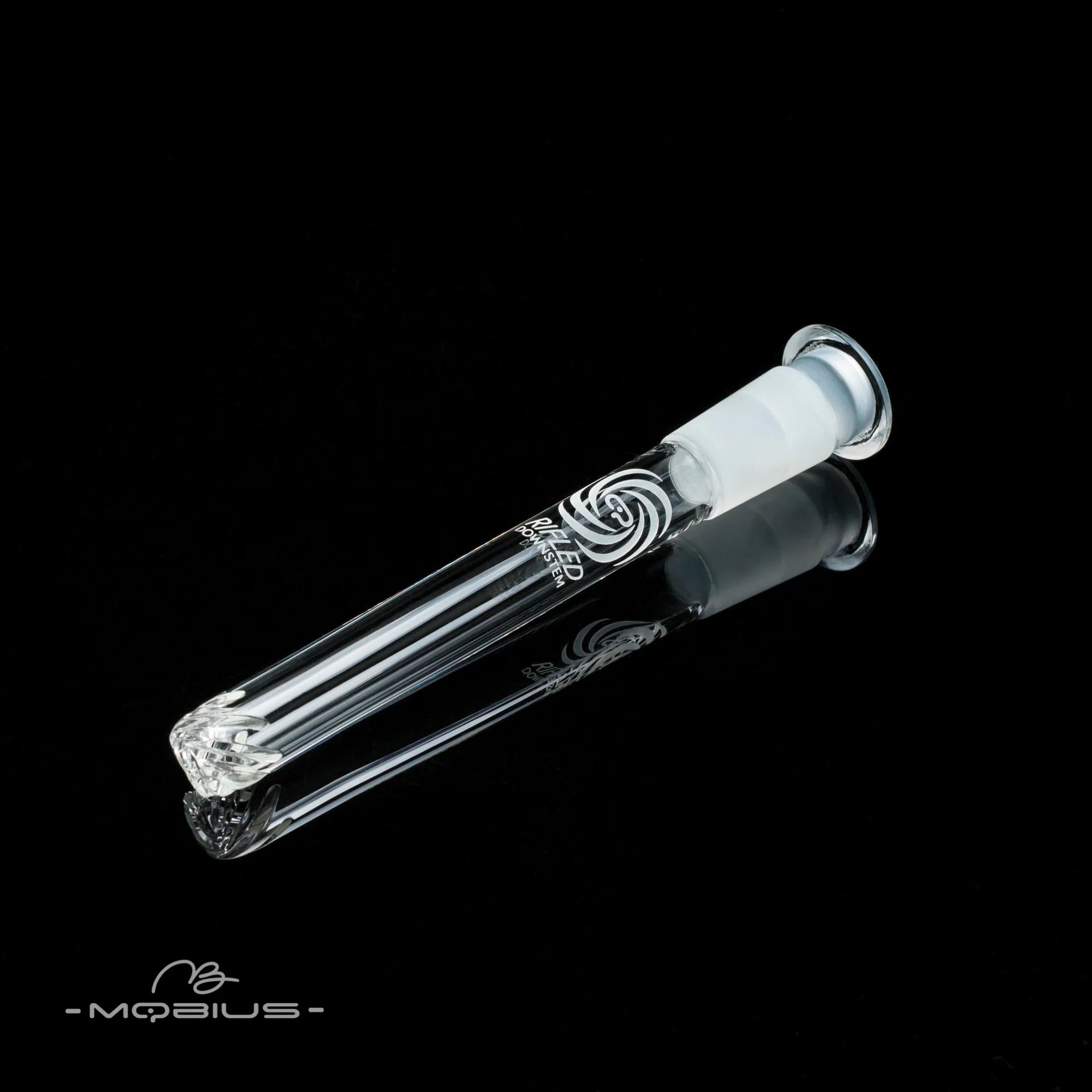 Rifled Downstem by Mobius Glass