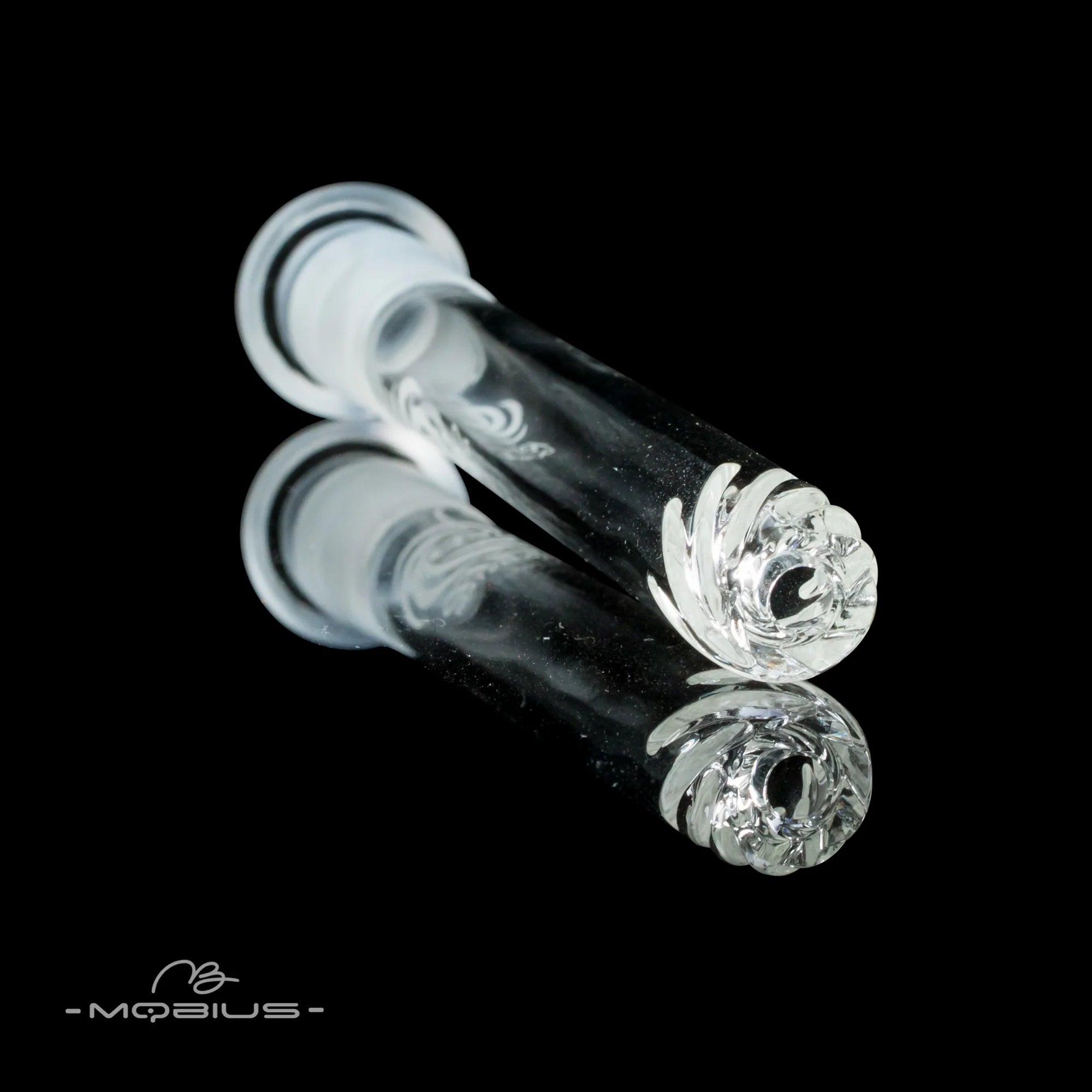 Rifled Downstem by Mobius Glass