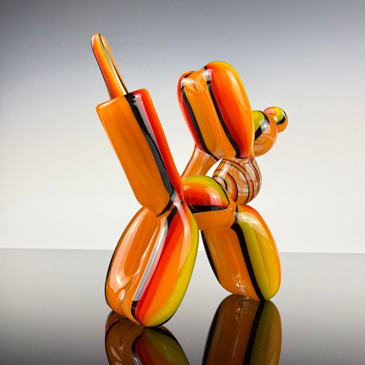 Multicolor "Mini" Recycling Balloon Dog by Blitzkriega