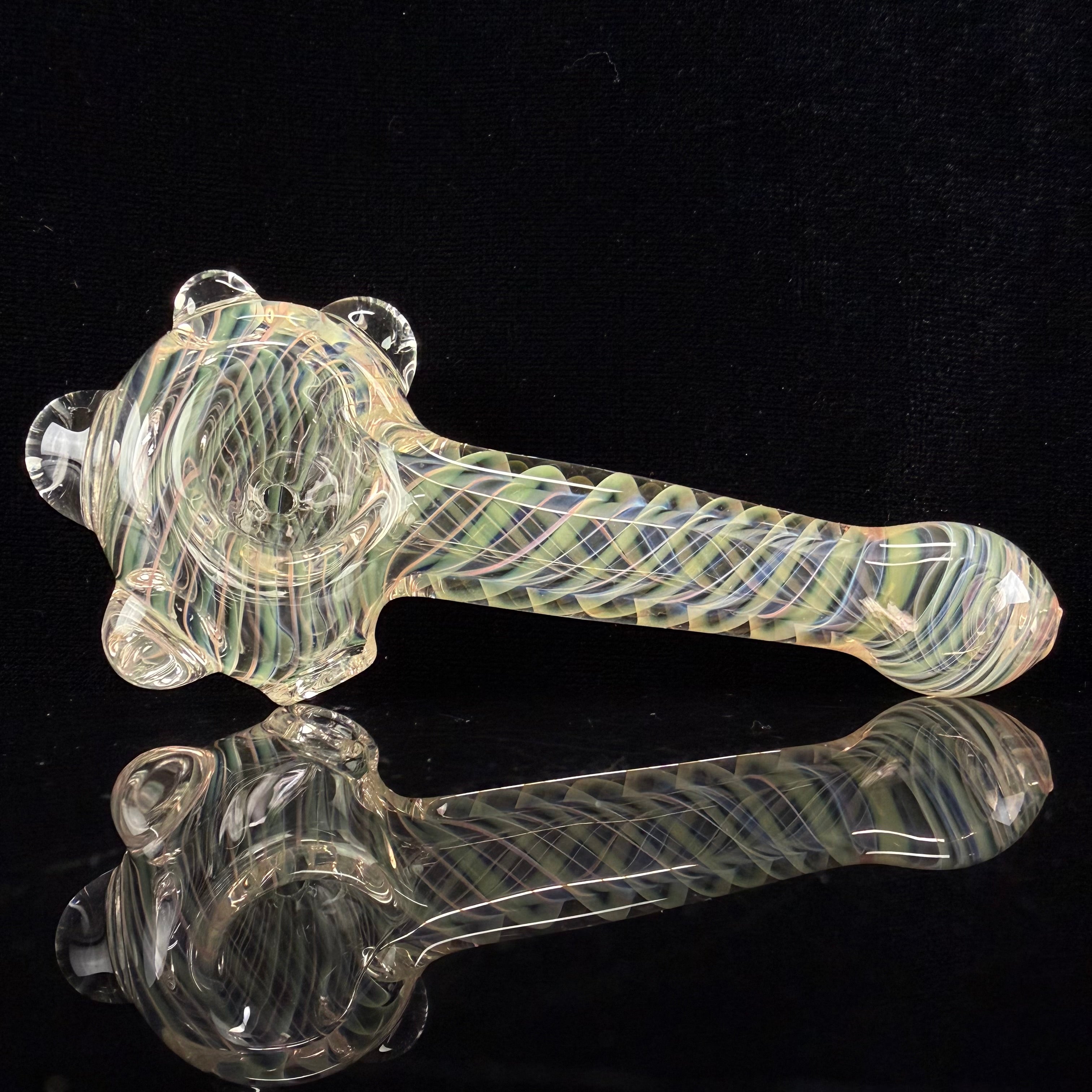 Mini Gold & Silver Fumed Handpipe by Carsten Carlile
