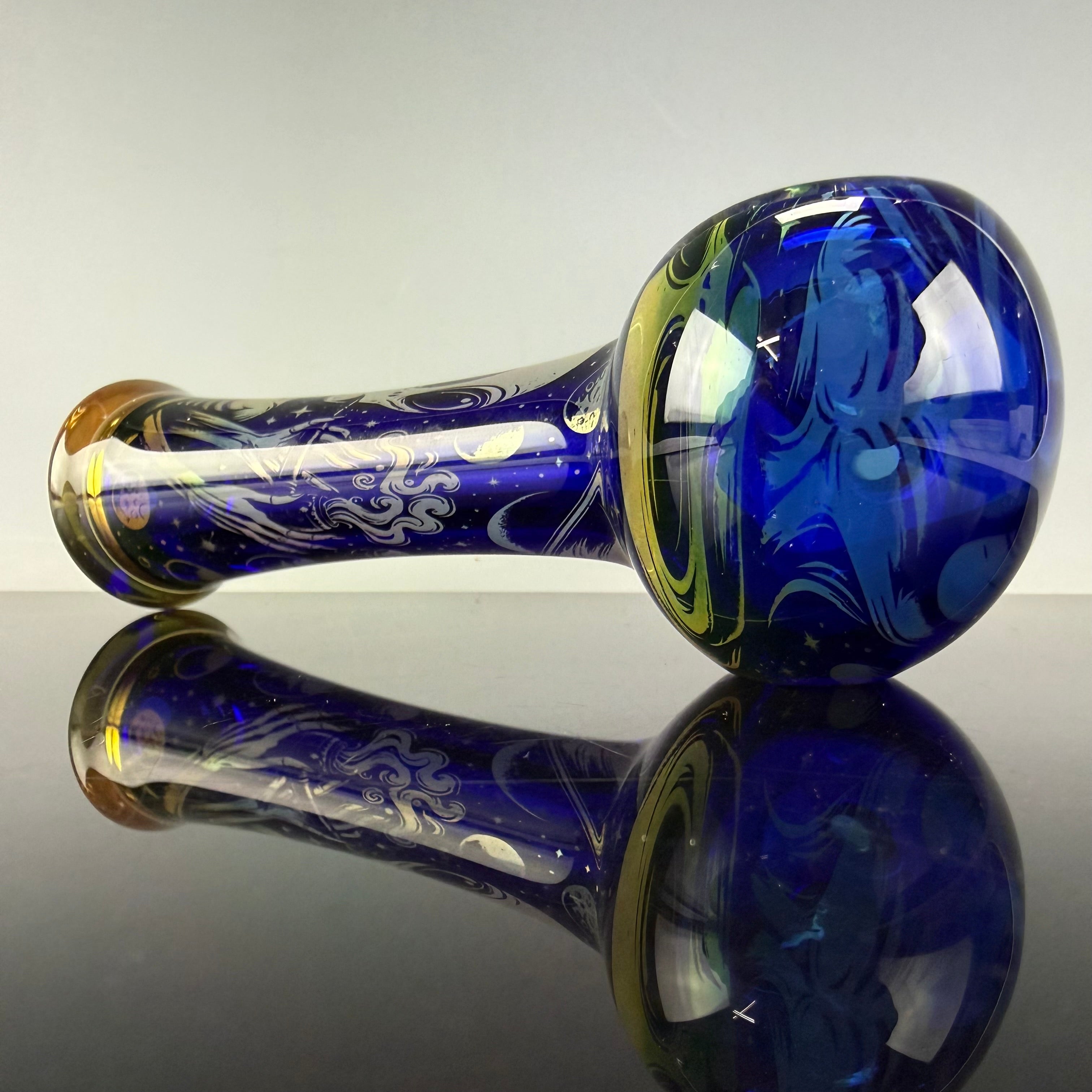 "Alien" Laser Etched Handpipe by Elevator Glass