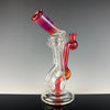 "Exp. Light Yellow over NS Orange Wondertube" Dual Uptake Floating Recycler by N3rd Glass