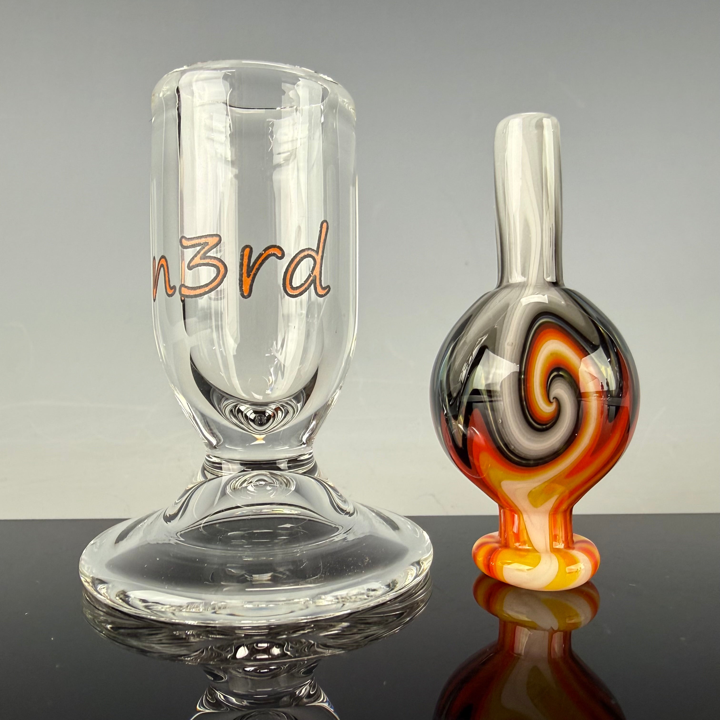 Wig Wag Bubble Cap W/ Stand by N3rd Glass