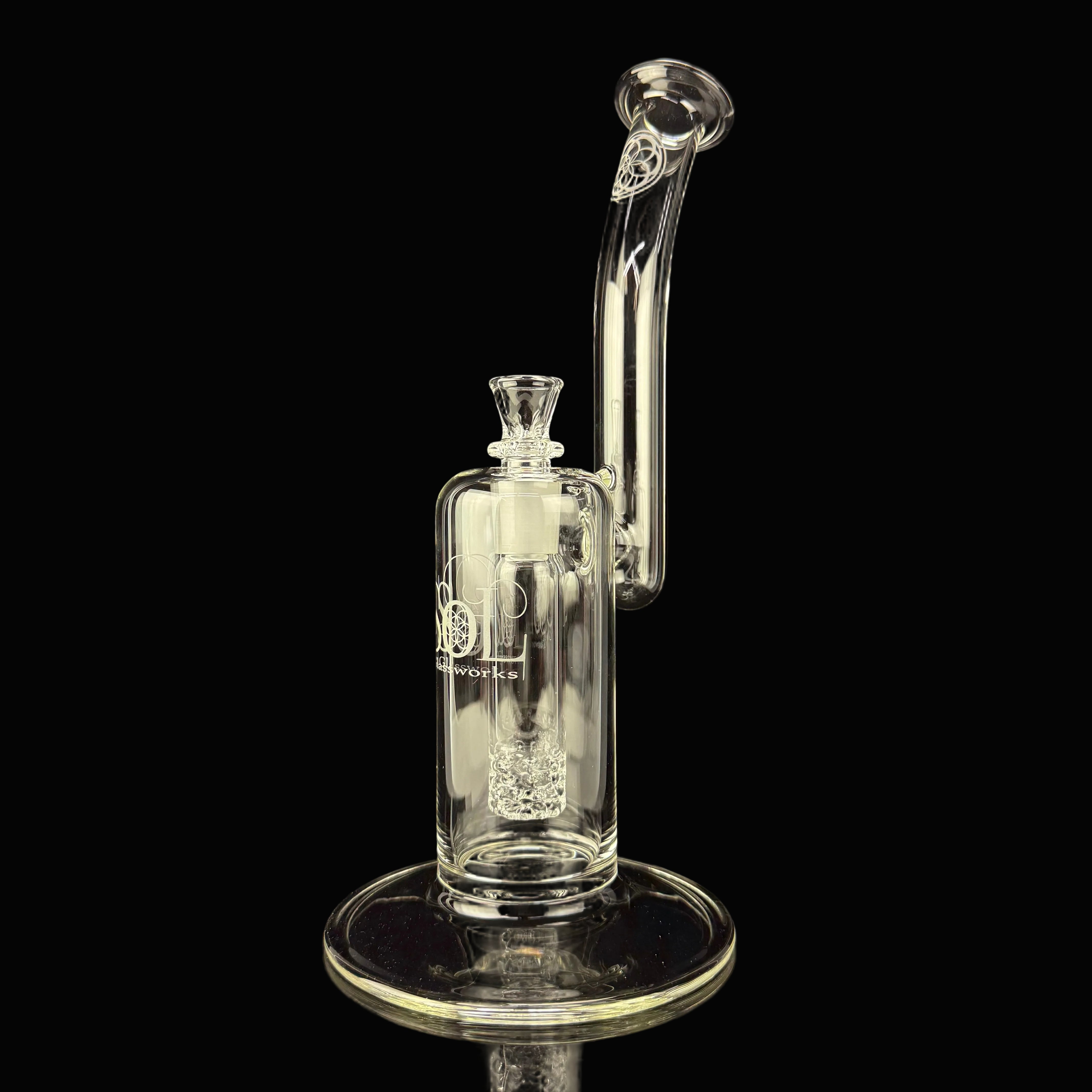 SOL Lace Perc Sherlock Bubbler by SOL Glassworks