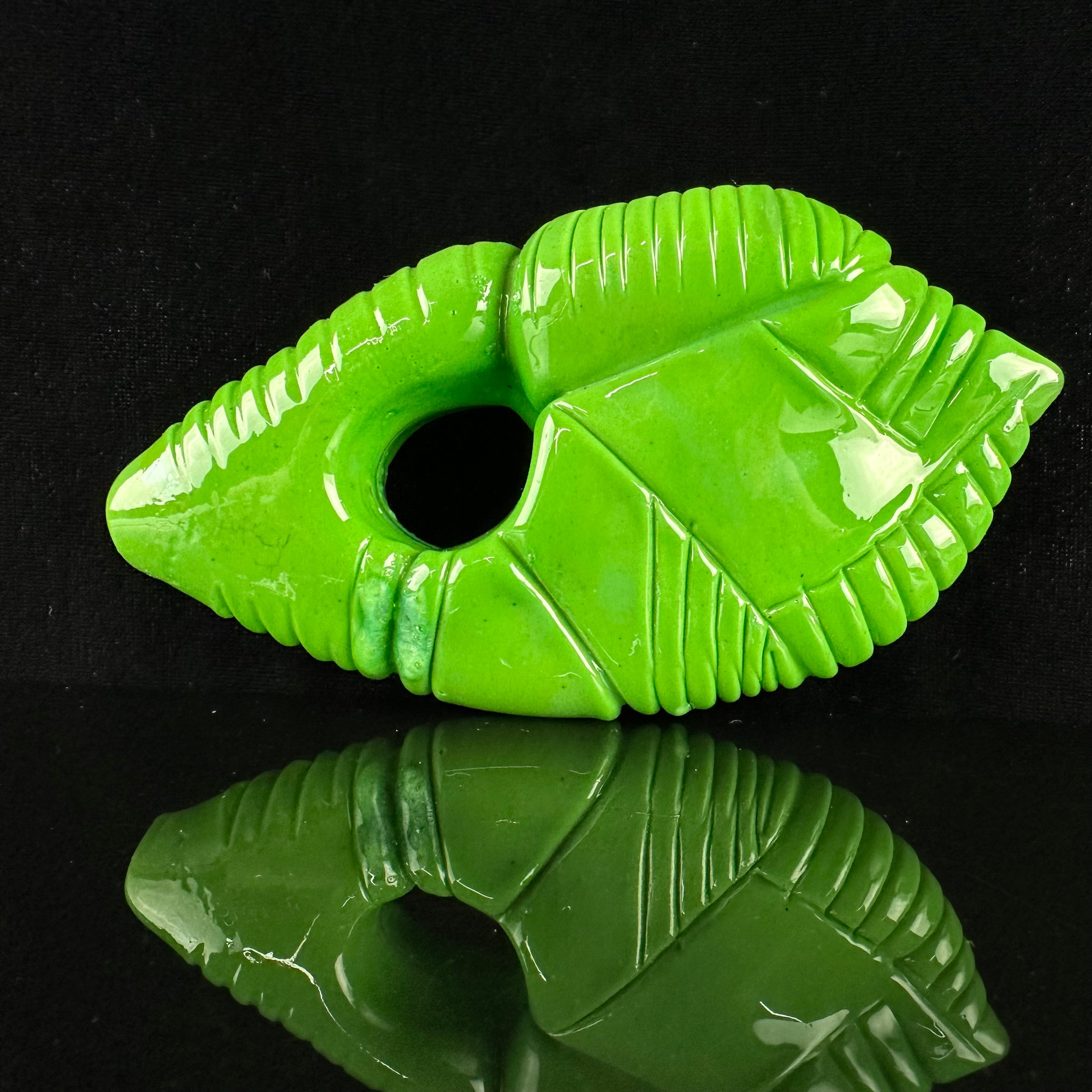"Jade" Artifact Handpipe by Shaggy