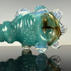 "Agua Azul, Electrum, Ghost" Hammer by Salt Glass