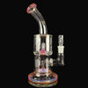 "Amber Purple" (Colored Foot & Mouthpiece)  Double Hex by Toro Glass
