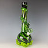 Medium Waterpipe W/ Dichroic Wrap by Noble Glass