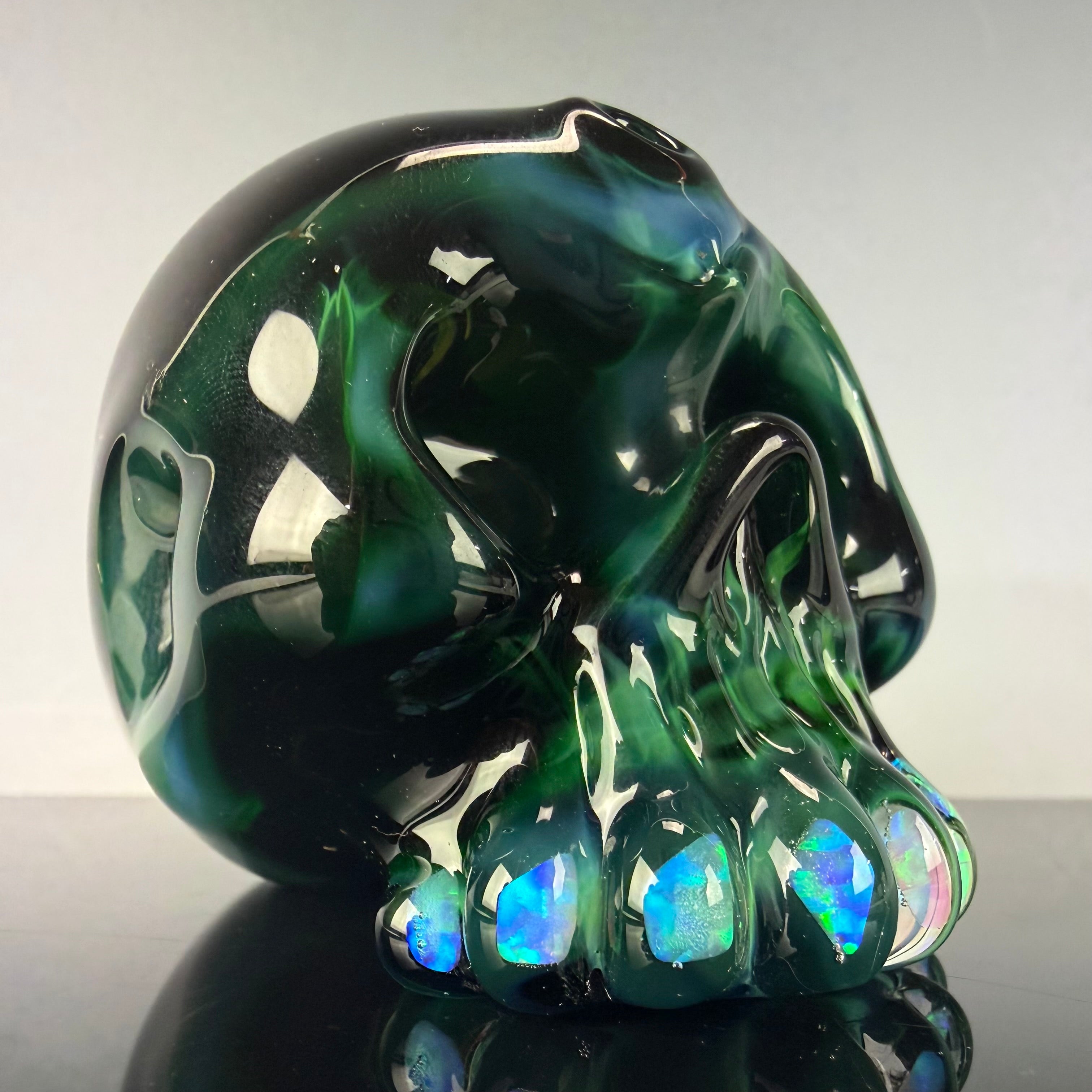 "Exp. Green #5" Skull Shredder by Carsten Carlile