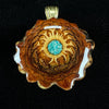 *Mini* Crushed Turquiose (Glow)  Pendant by Third Eye Pinecones