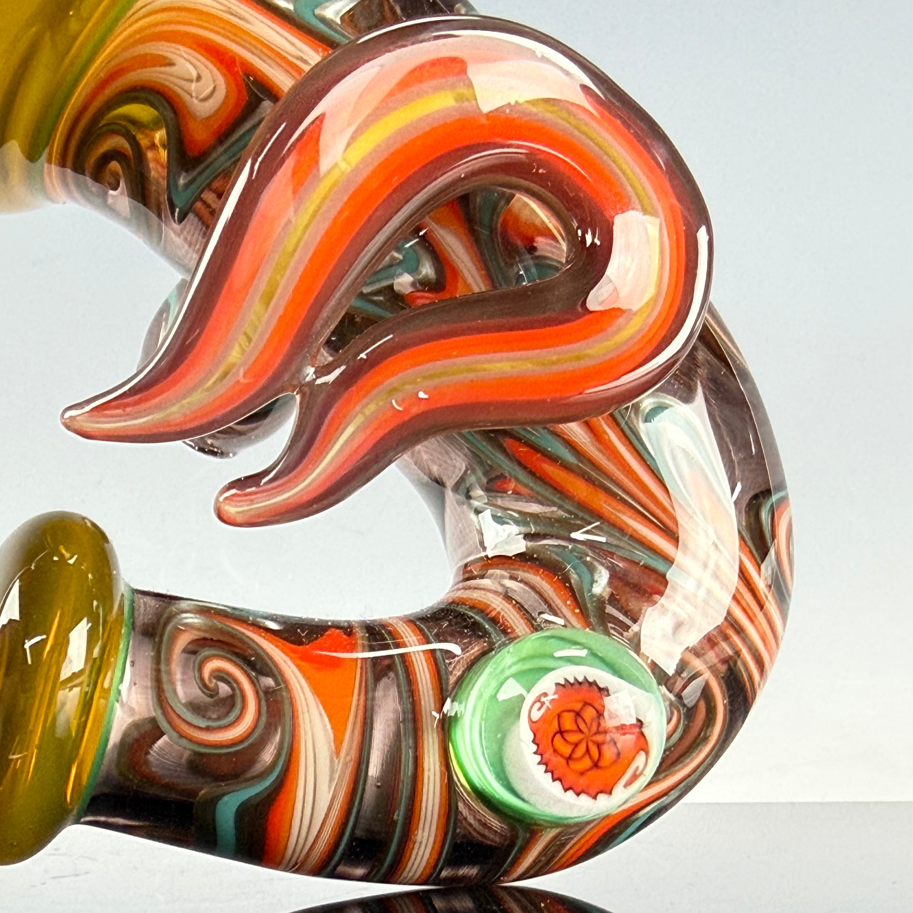 Texas Sun Sherlock W/ Flat Cane Sherlock by Slob Glass