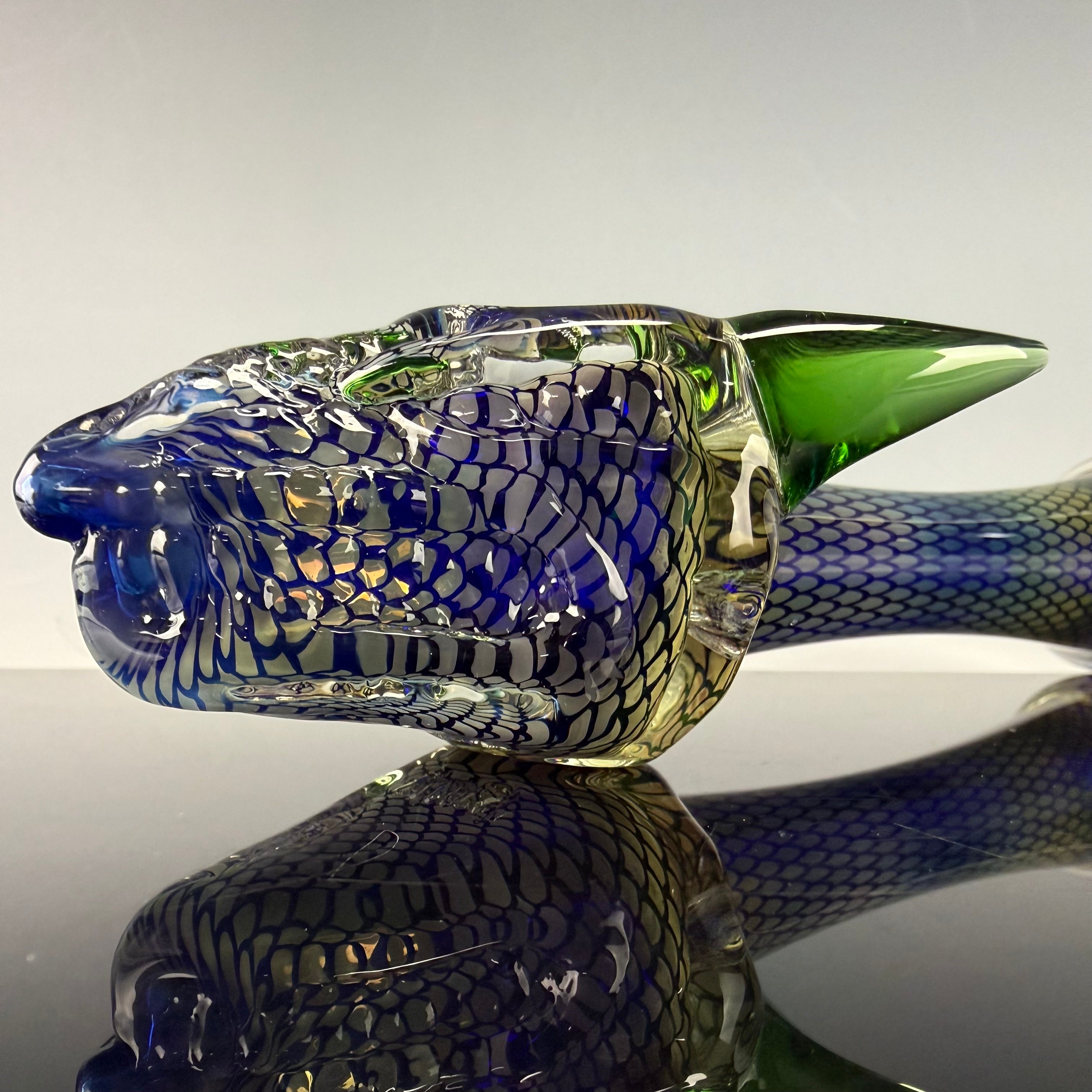 "Dragon" Laser Etched Handpipe by Elevator Glass