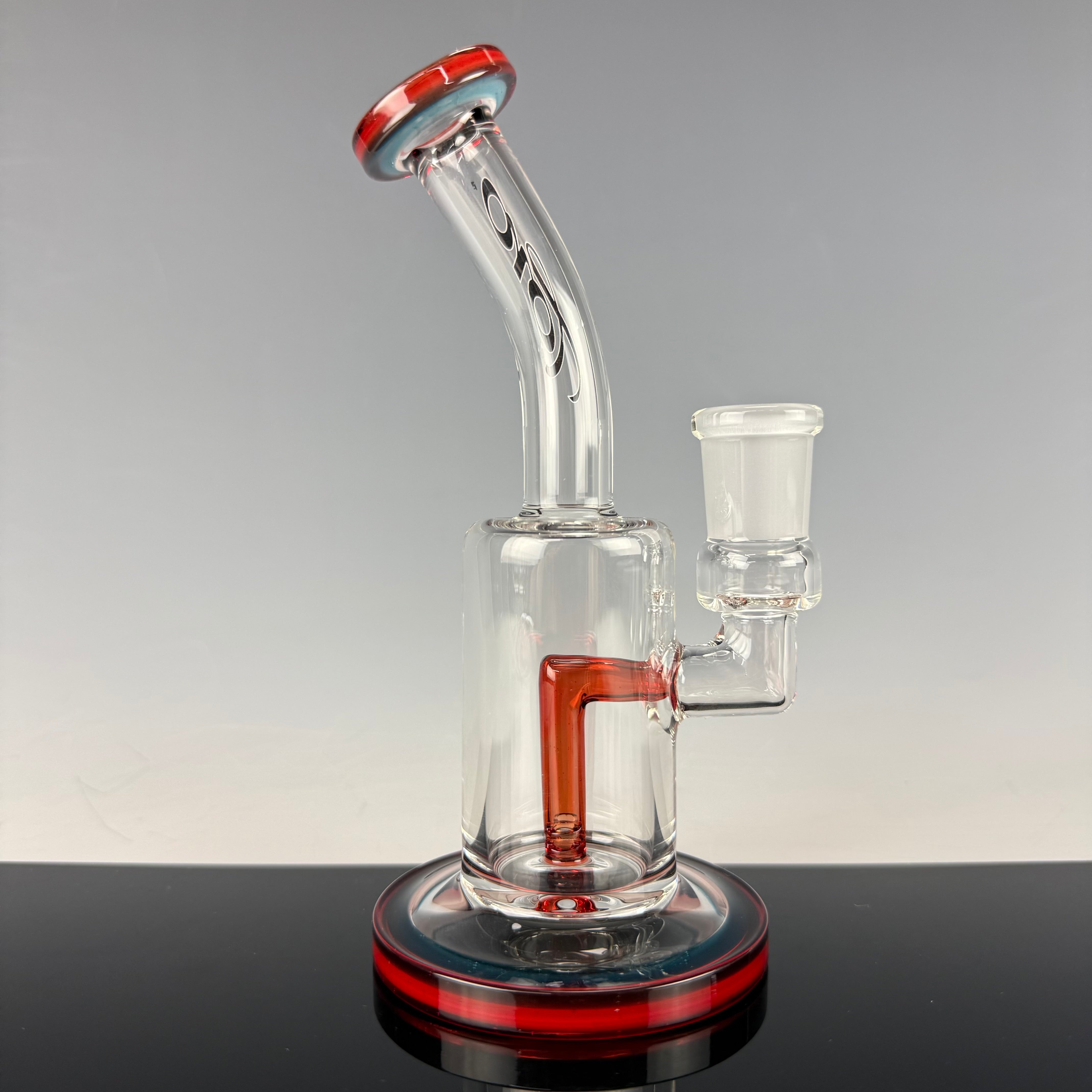 Single Mini Macro (Colored Foot & Mouthpiece) by Toro Glass