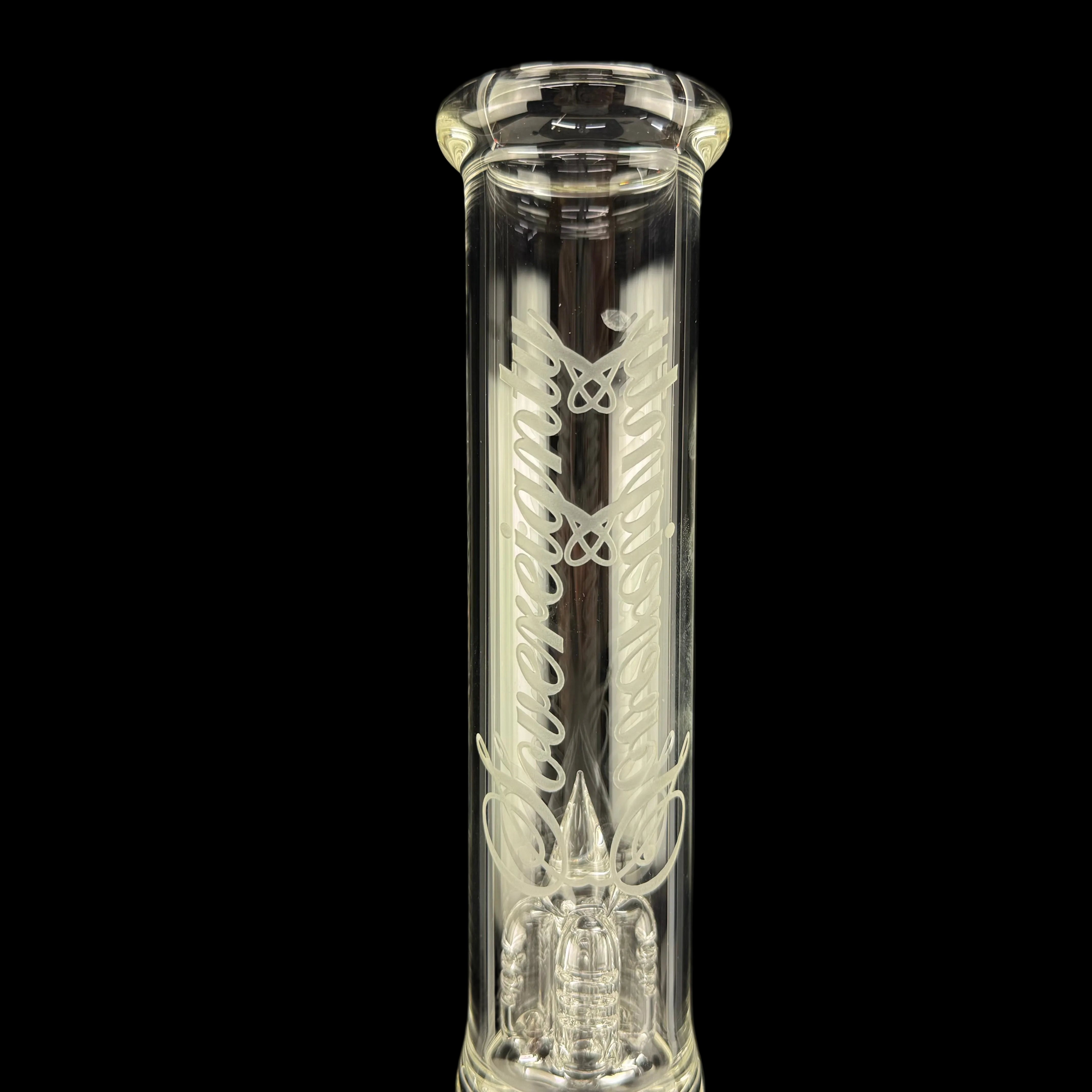Treecycler - Stemline 15mm 6 Cut DownGrid to Imp to Imp + Splashguard by Sovereignty Glass