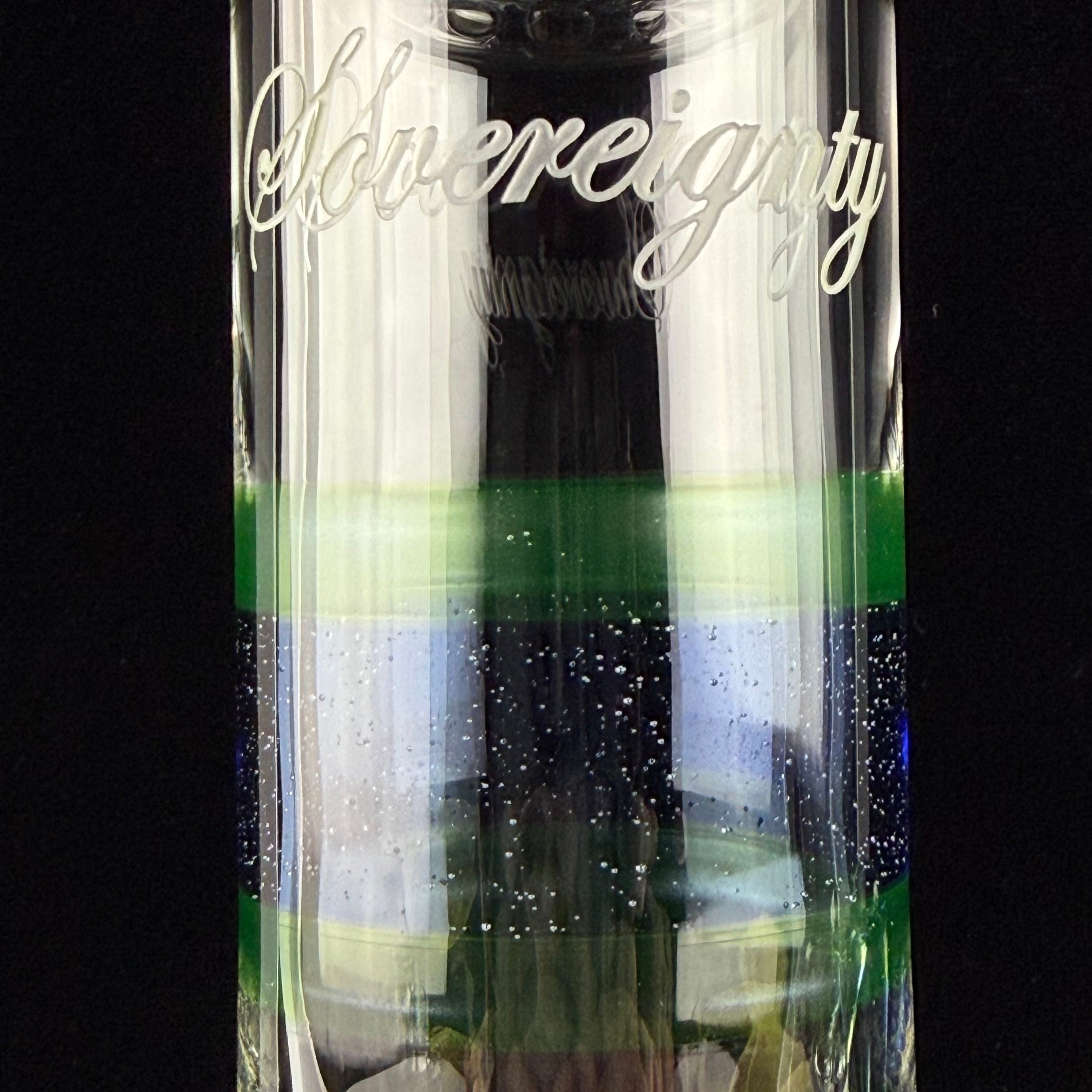 *New* MA "Firewater UV & Ion UV" Encalmo 44 X 4 Stemline 16mm 6 Cut DownGrid by Sovereignty Glass