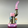 Mushroom Dewar Bubbler & Sherlock (Set) by Slob Glass