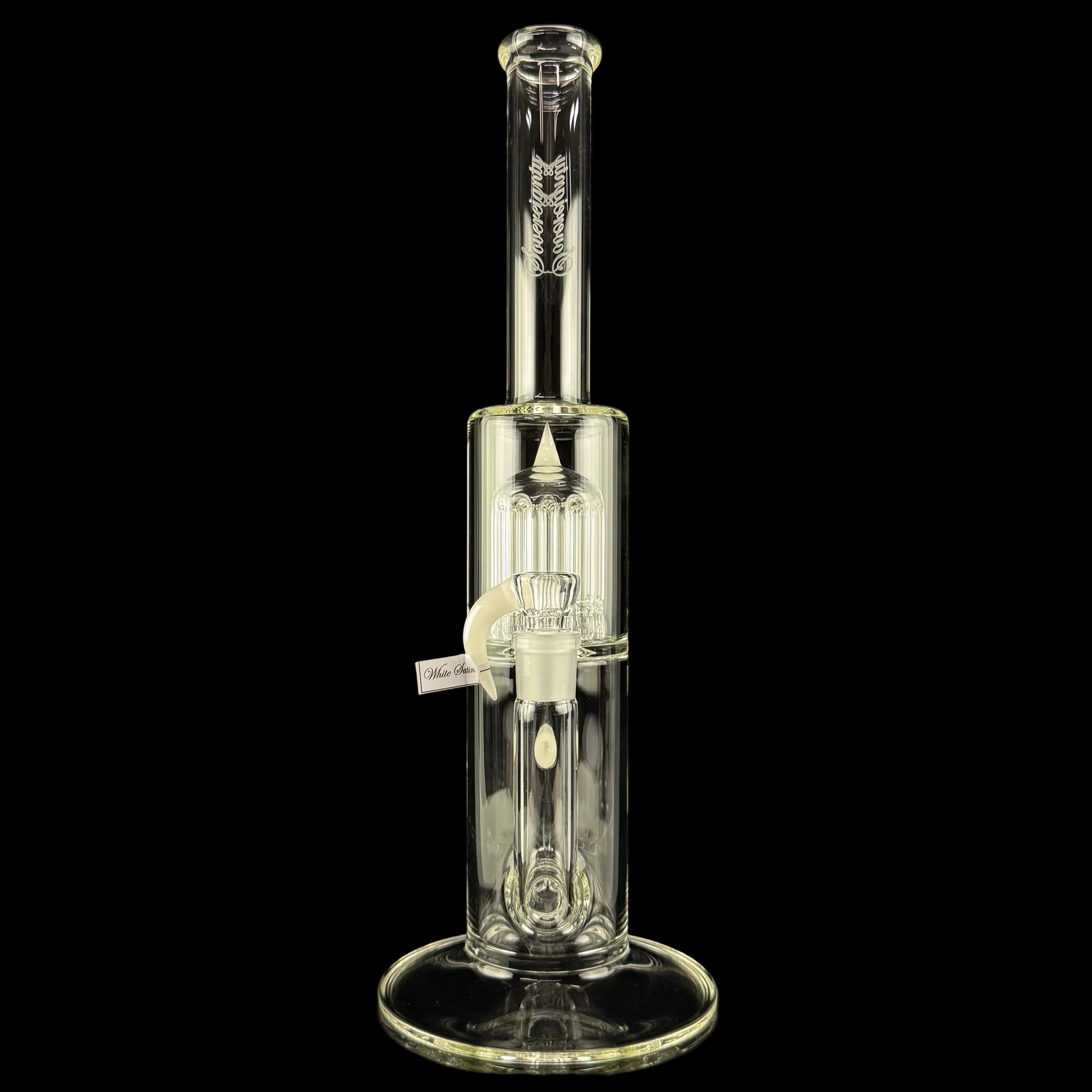 MA "White Satin" King 12 G Line 9 Cut UpGrid to 12 Arm Gridded Tree by Sovereignty Glass