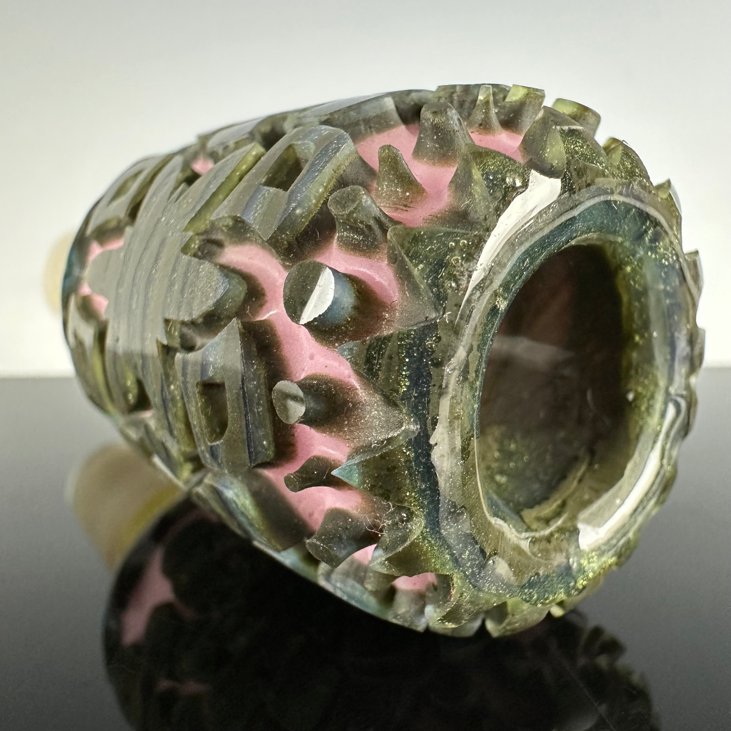"Sacred Geometry" (Deep Carve) 18mm Slide by Liberty 503