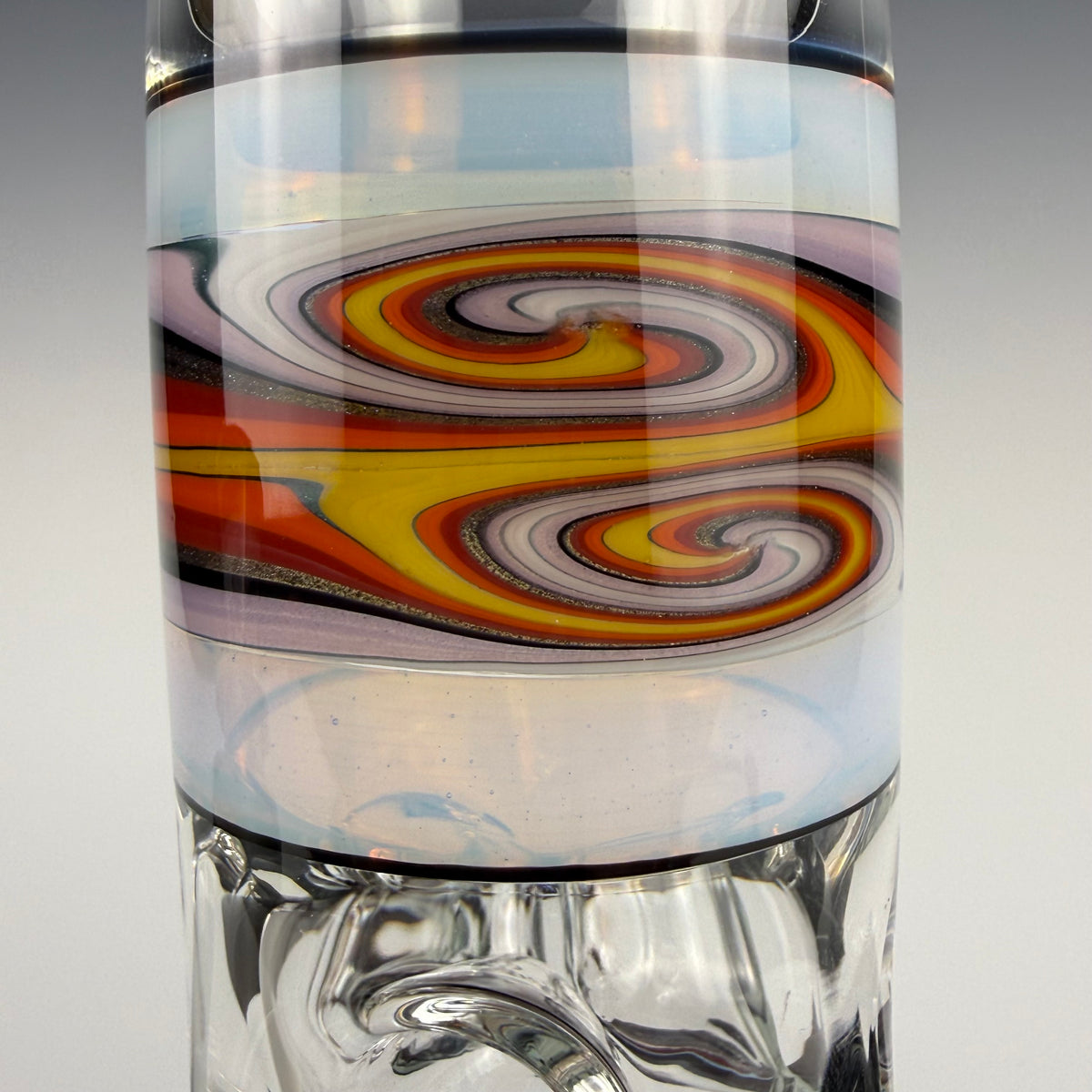 "Ghost" Sectional 16" Wig Wag Beaker by OJ Flame