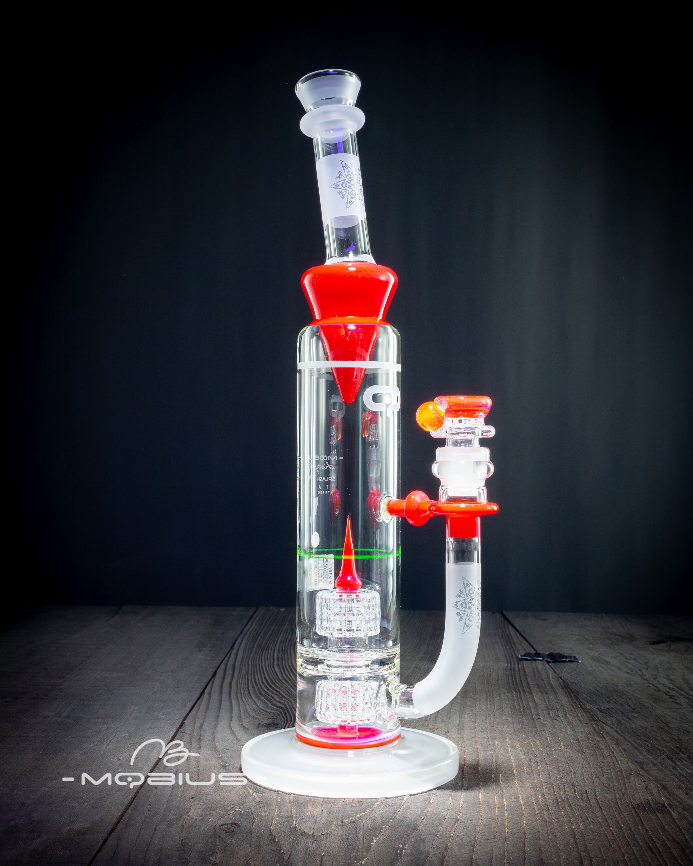 "Coldworked & Hybrid Series" 60T Tall Stereo Matrix V6 W/ Splash Trap by Mobius Glass