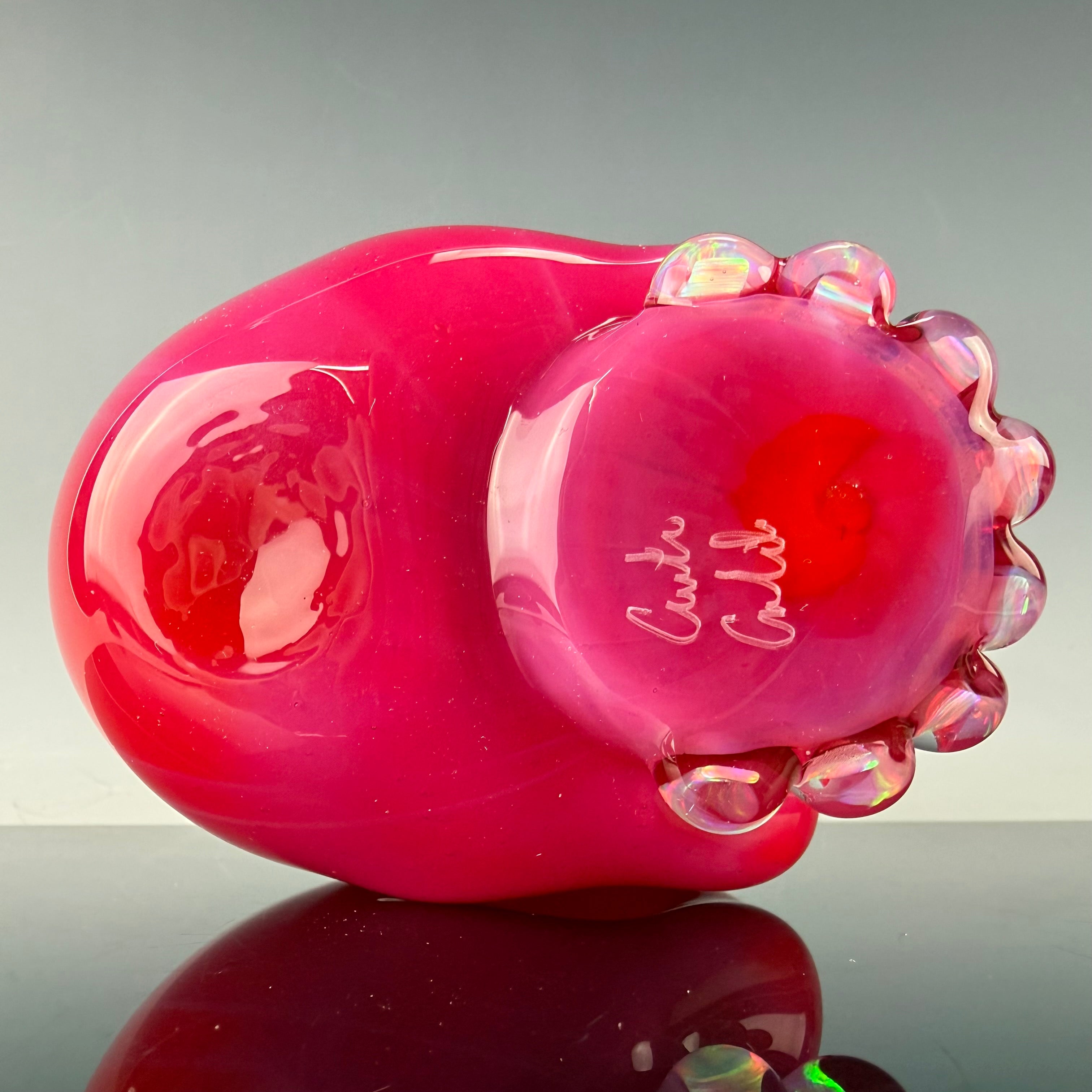 "Pink Slyme over Poppy" Skull Shredder by Carsten Carlile