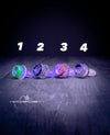 "Elements" Color & Clear Multihole Slides 14mm & 18mm by Mobius Glass