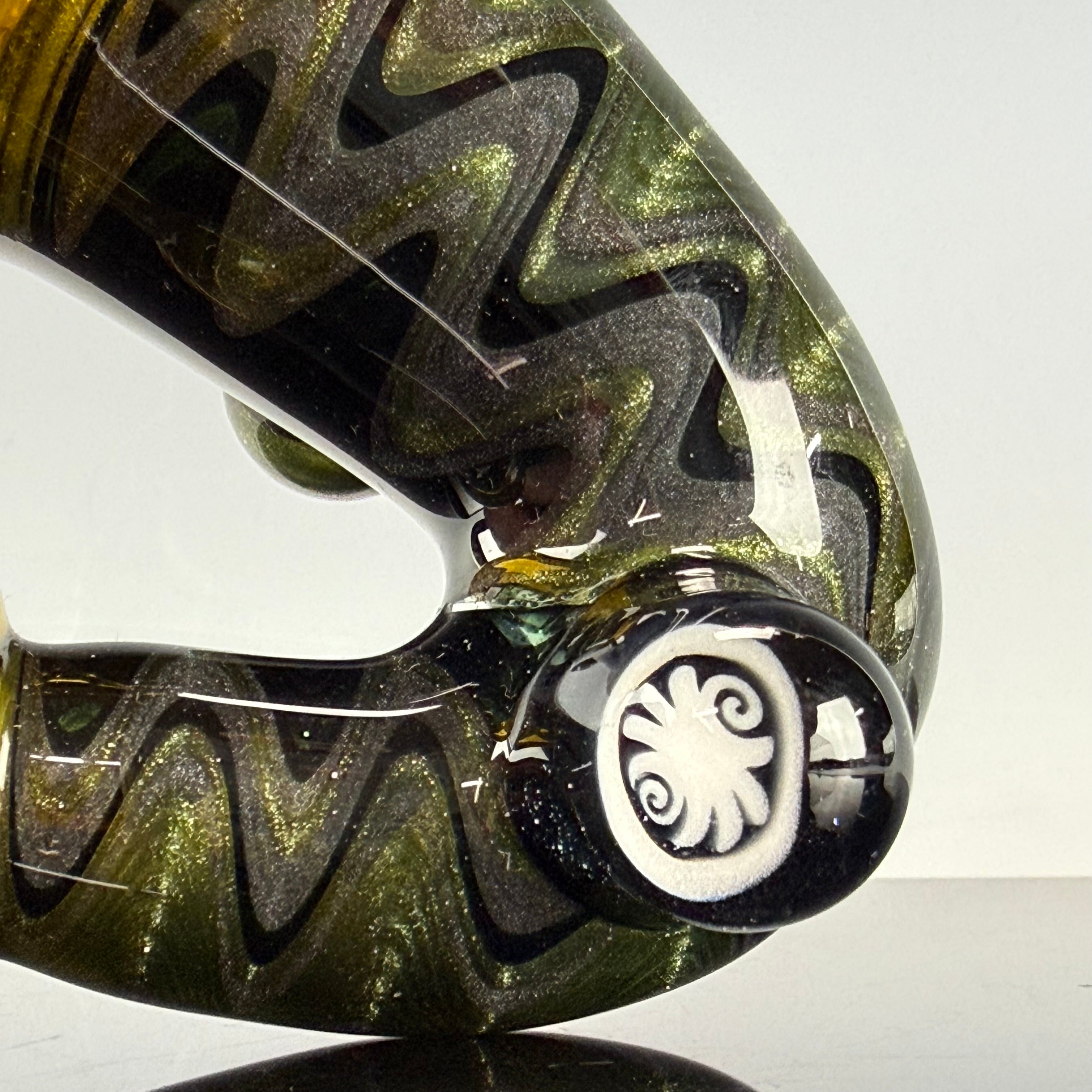 UV Reactive Wig Wag Sherlock by Slob Glass