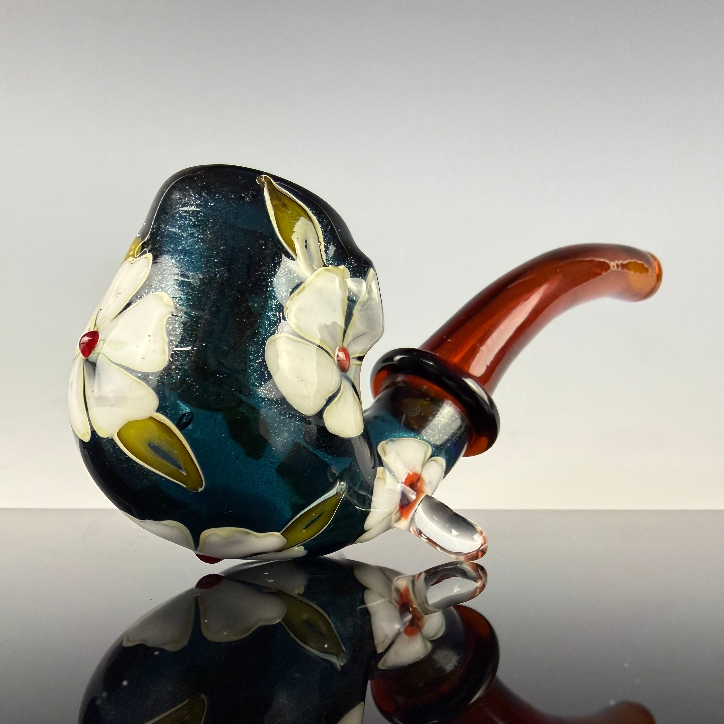 Blue Stardust "Floral" Sherlock by Sarita Glass