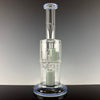 "Blue & Green" (Colored Foot & Mouthpiece) Double Froth by Toro Glass