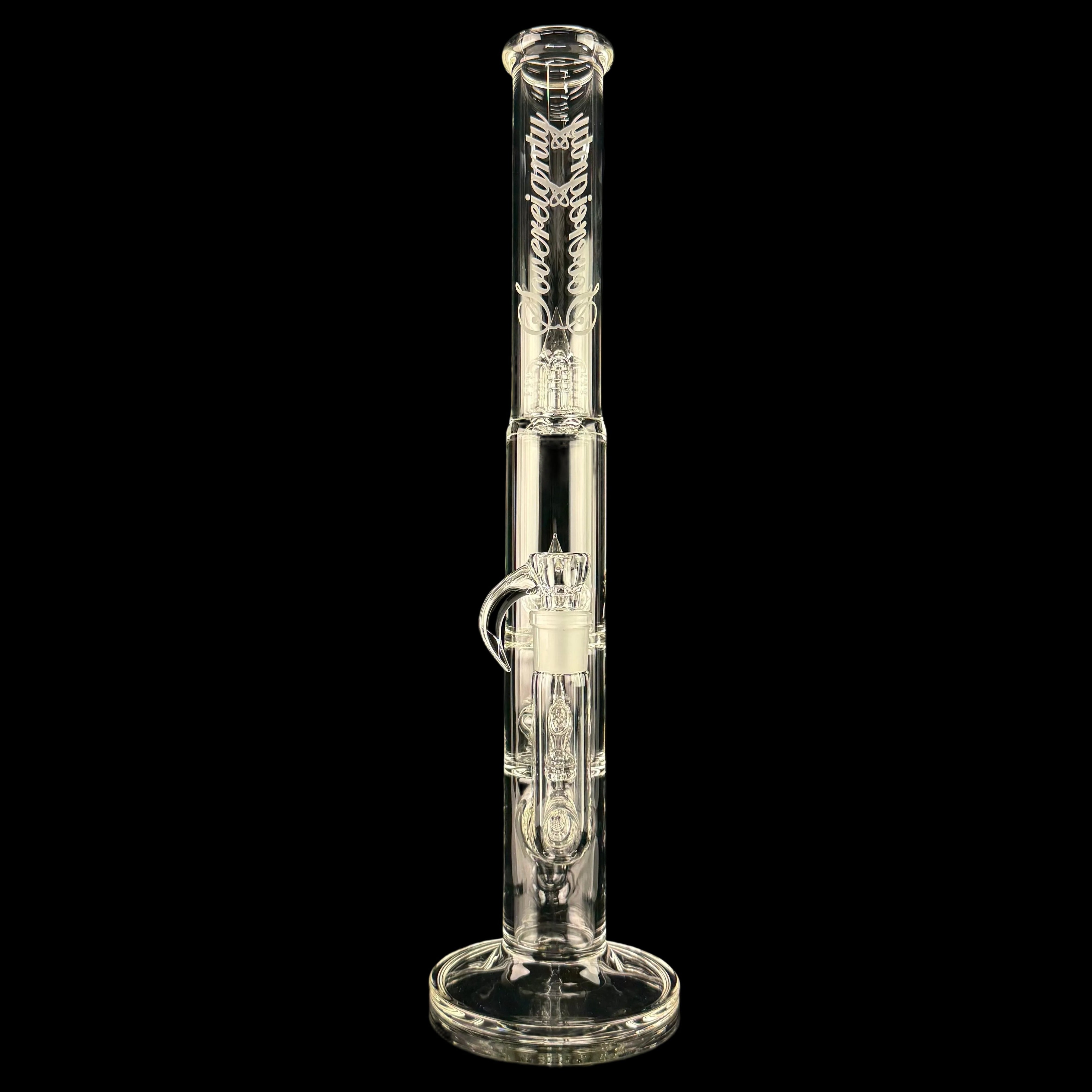 Treecycler - Stemline 15mm 6 Cut DownGrid to Imp to Imp + Splashguard by Sovereignty Glass