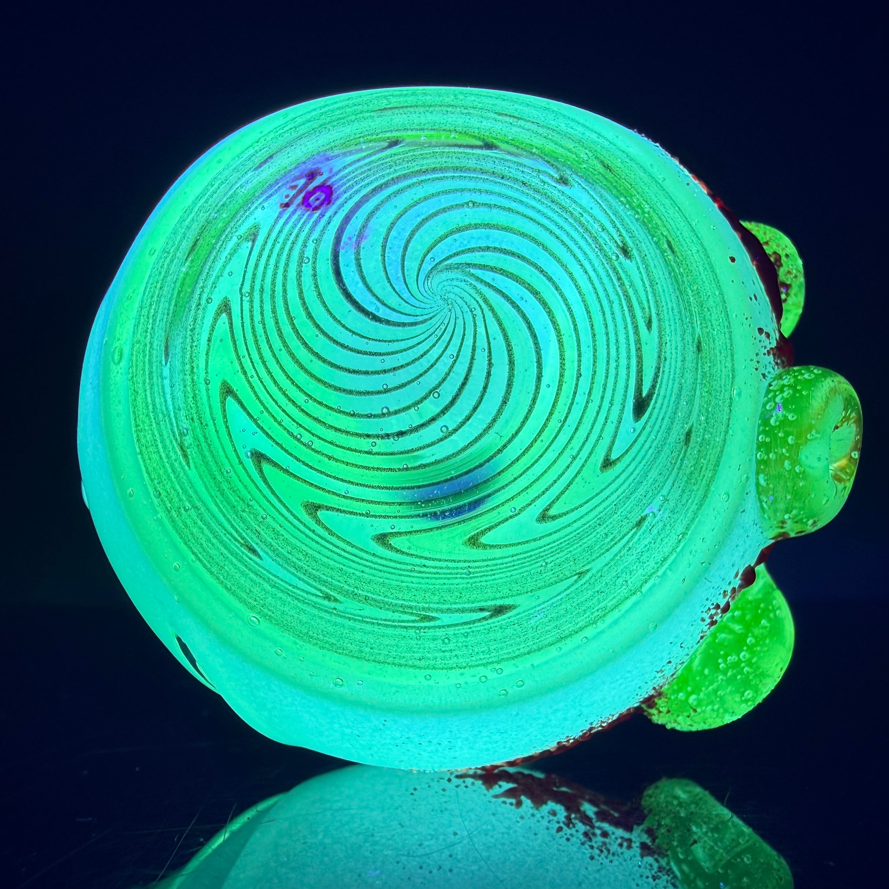UV Reactive/Glow in the Dark Heady Sectional Spoon by Outland Glass
