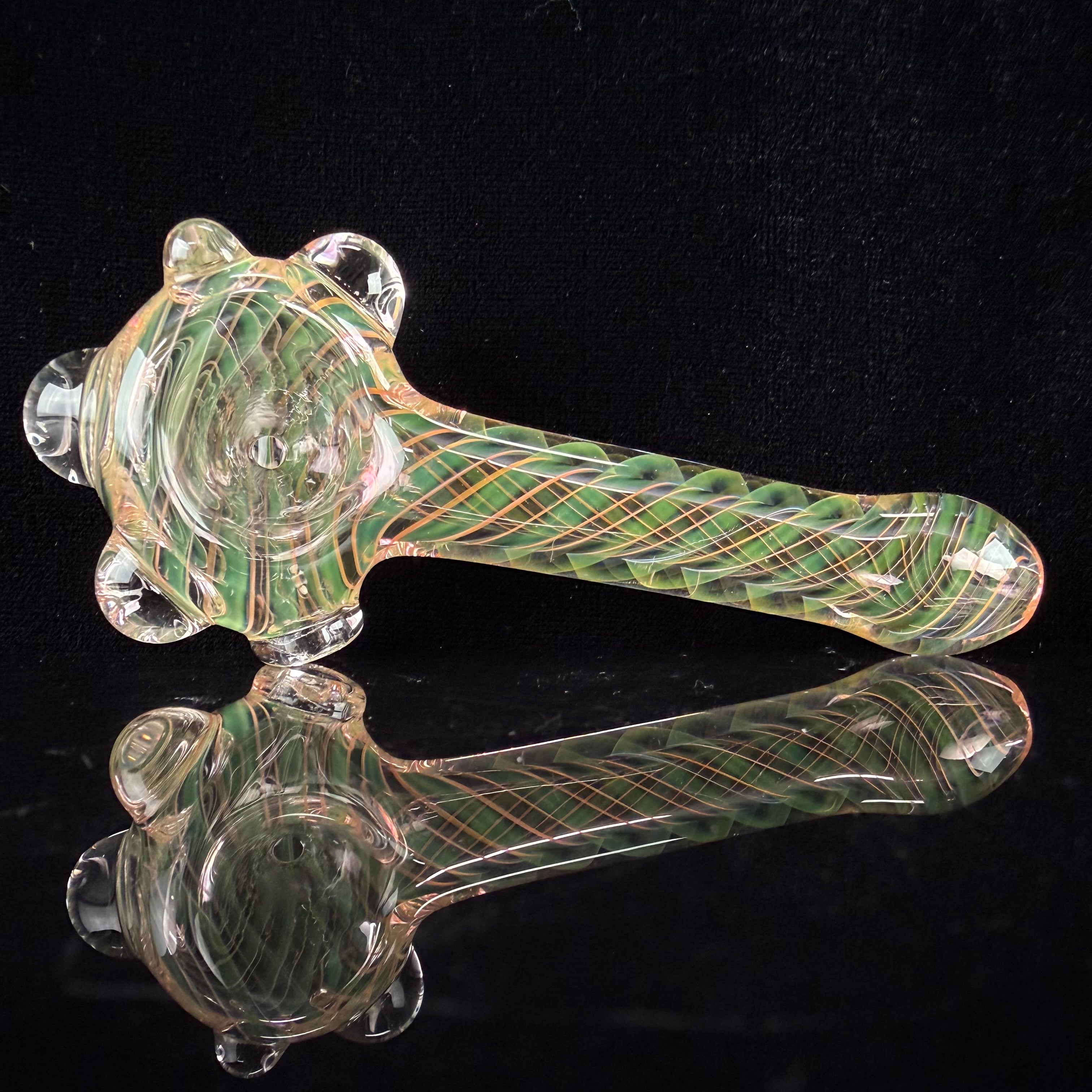 Mini Gold & Silver Fumed Handpipe by Carsten Carlile