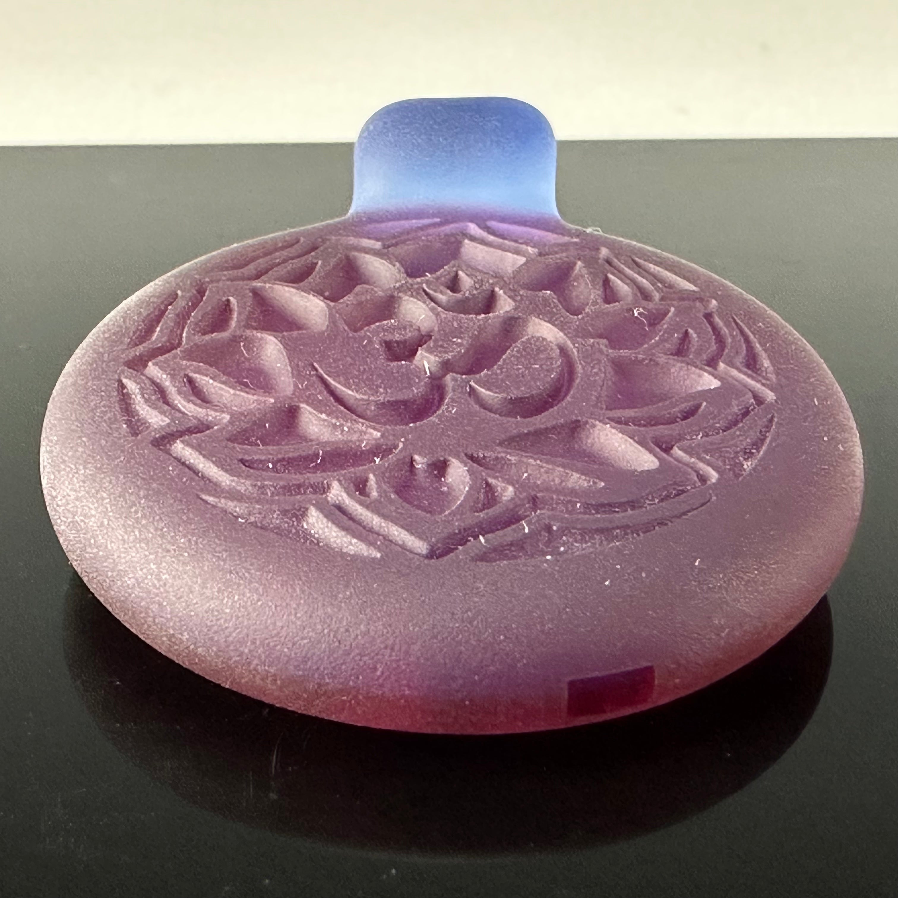 "Ohm Lotus" Matte Pendant from GlassMaze